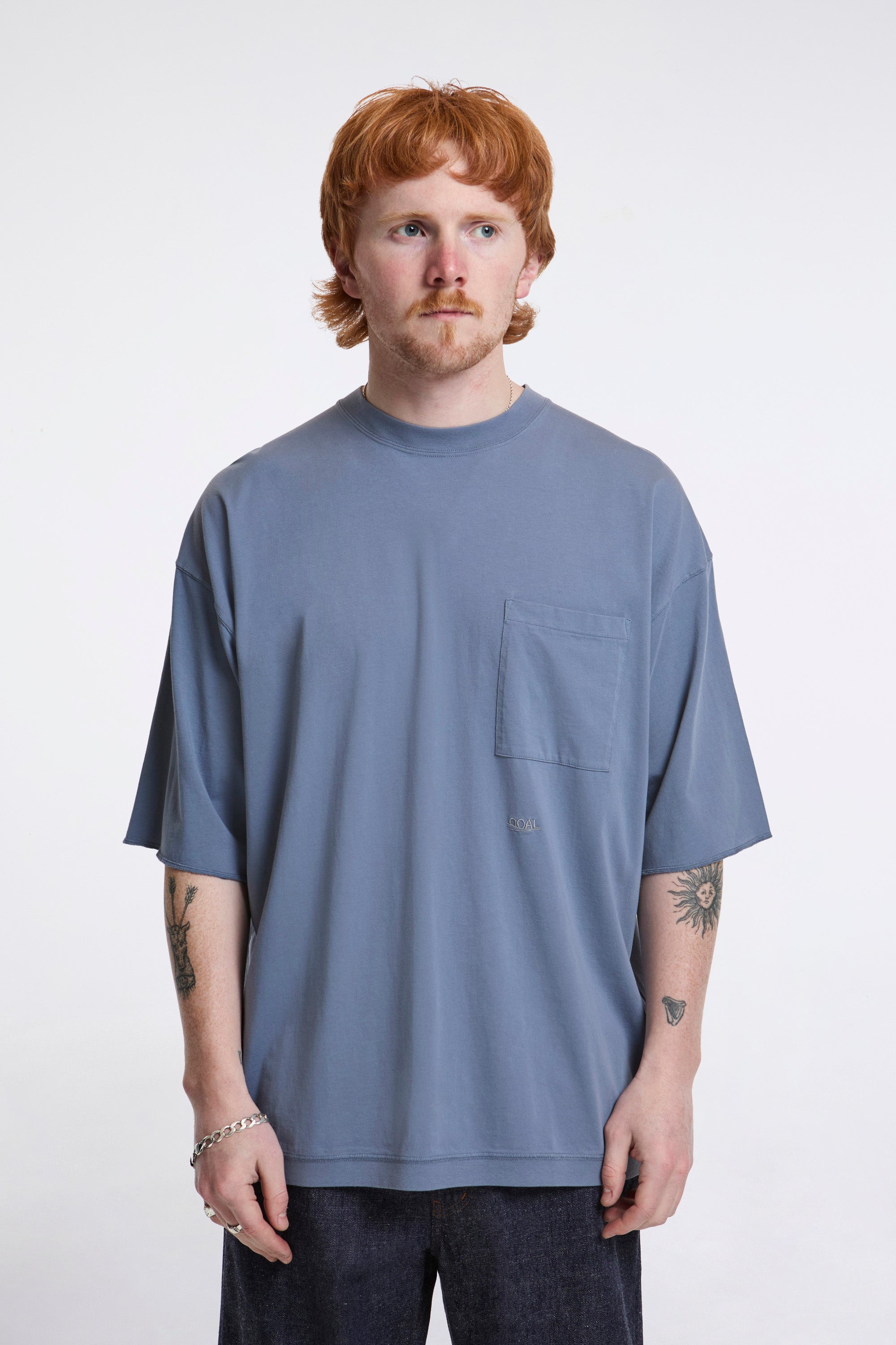 OOAL Pocket Tee Blue Gray