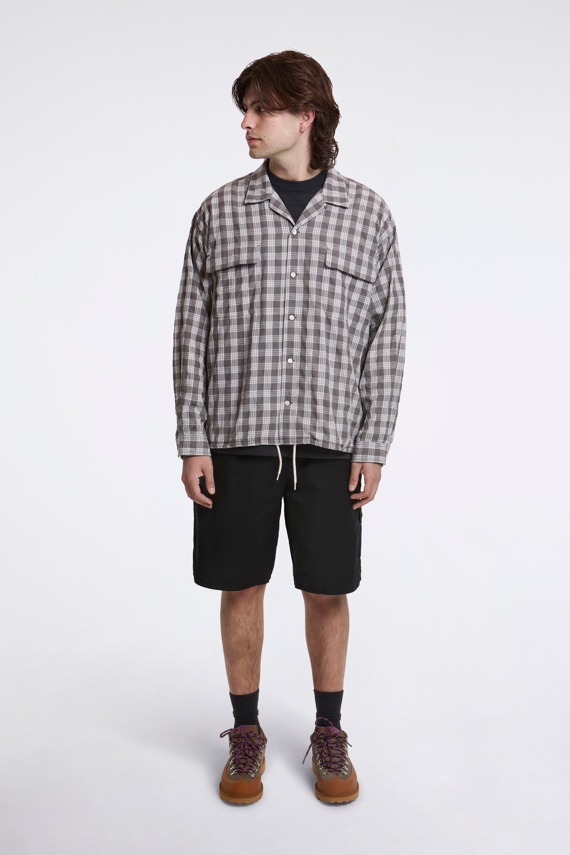 Palaka Check Shirt Gray