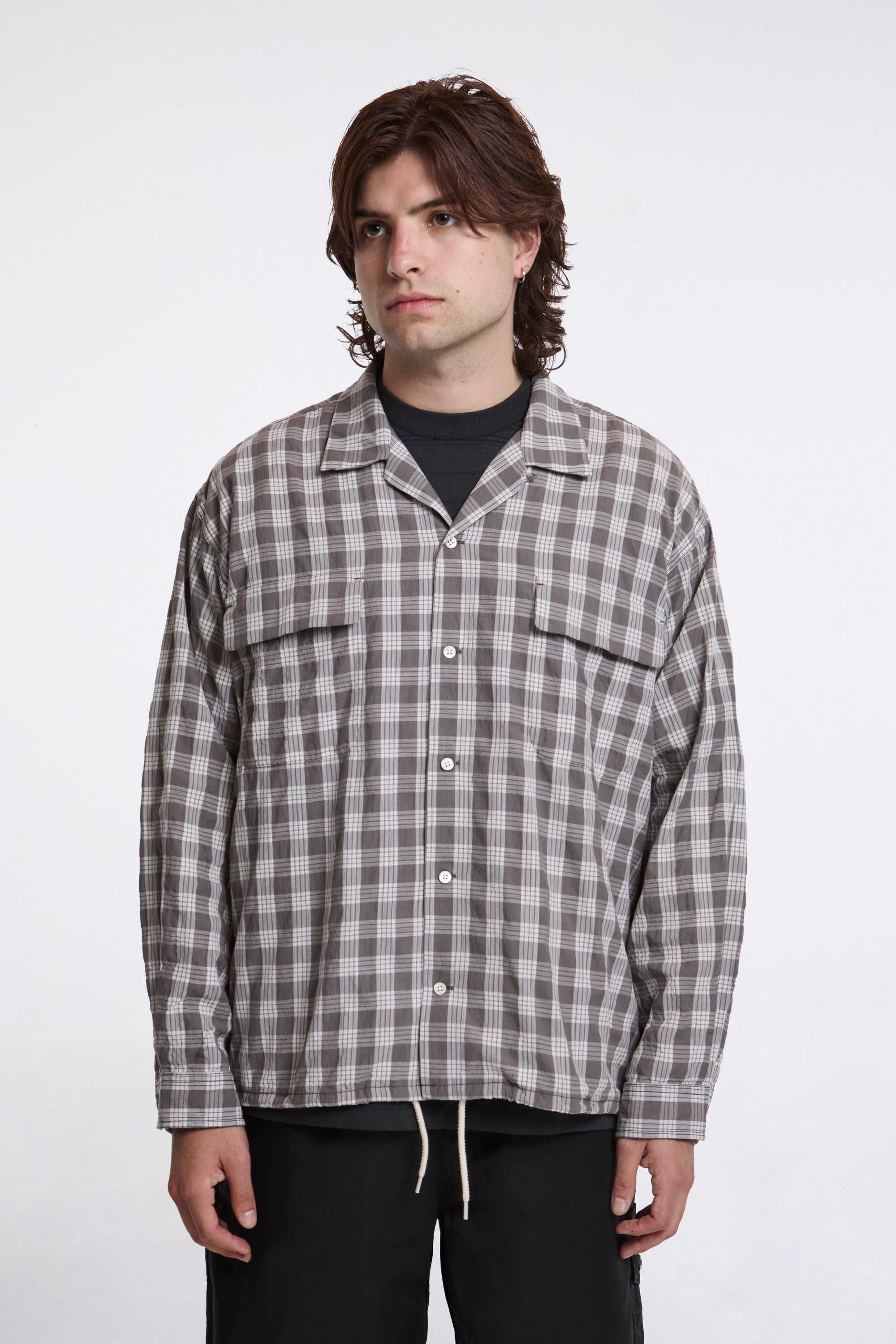 Palaka Check Shirt Gray