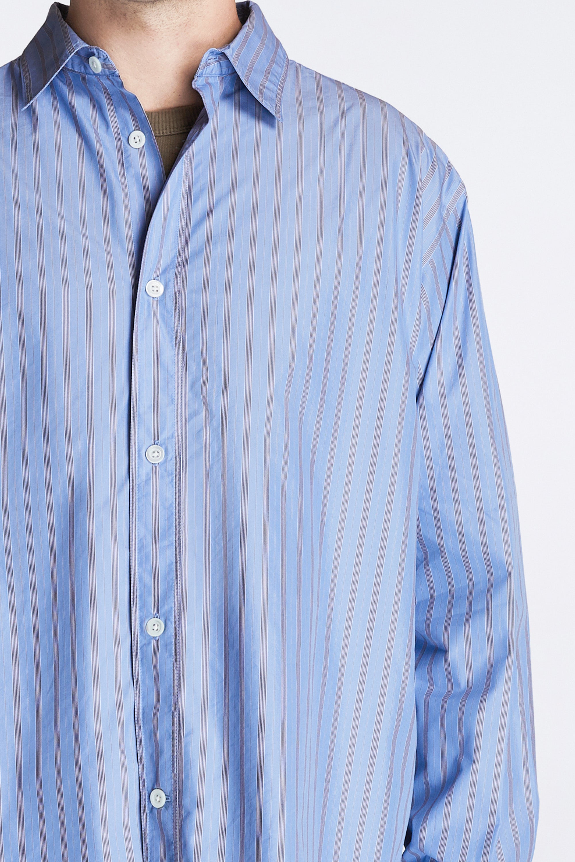 Espevik Fine Oversize Shirt Bel Air Blue