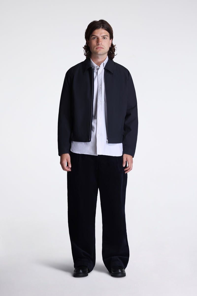 Stensholt Buff Cotton Blouson Dark Navy
