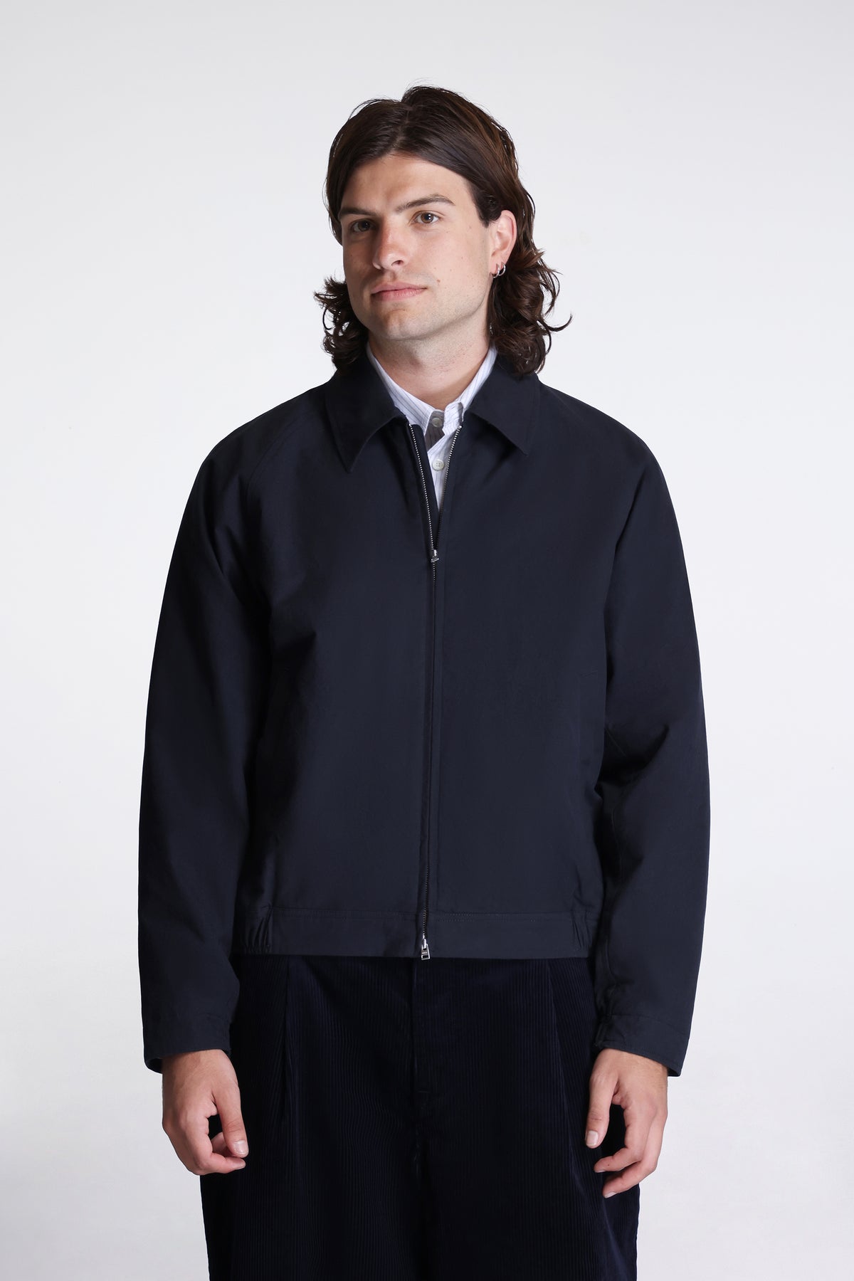 Stensholt Buff Cotton Blouson Dark Navy