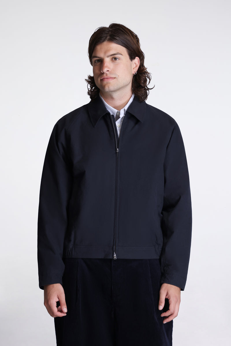 Stensholt Buff Cotton Blouson Dark Navy
