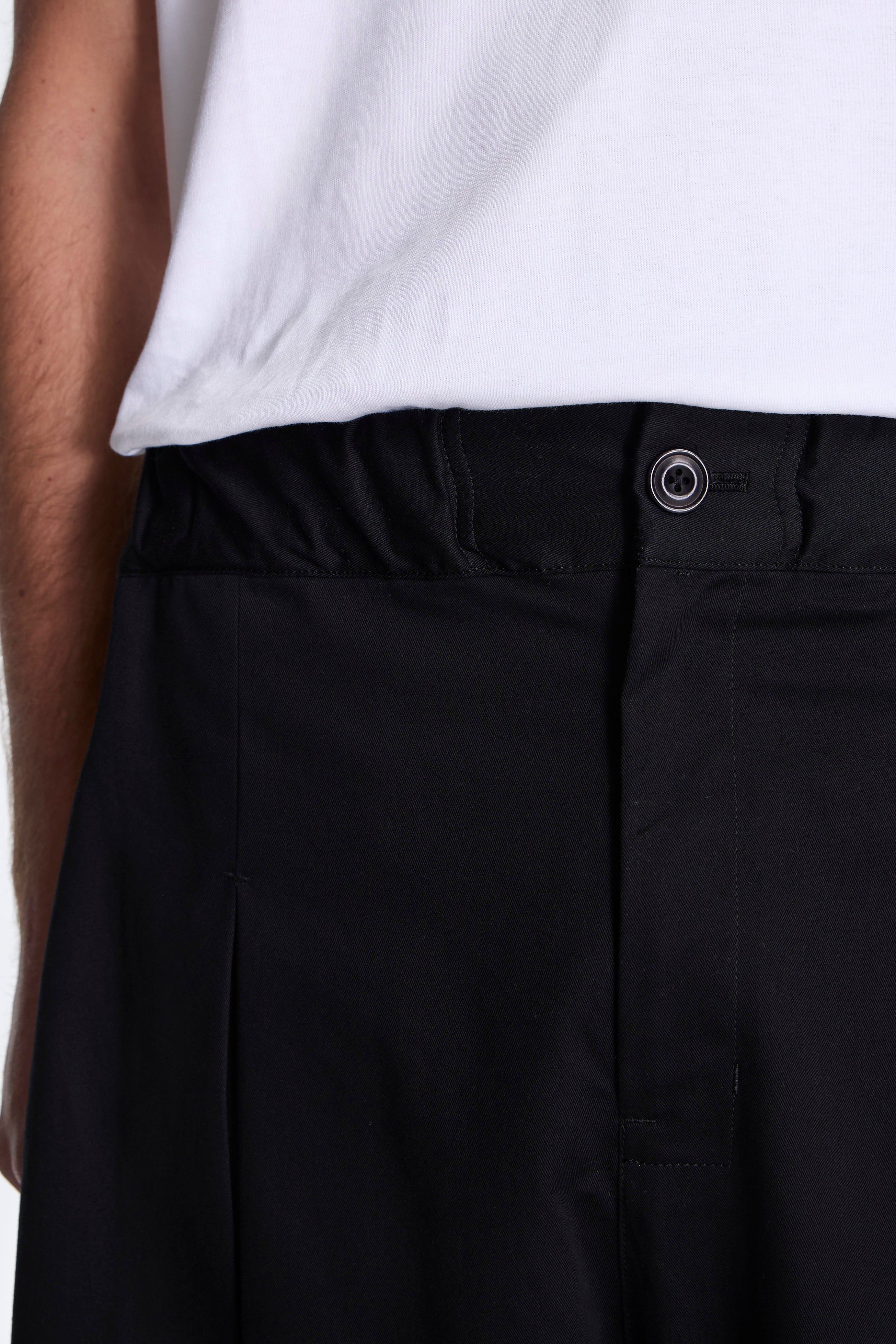 Box Pleat Trouser Black