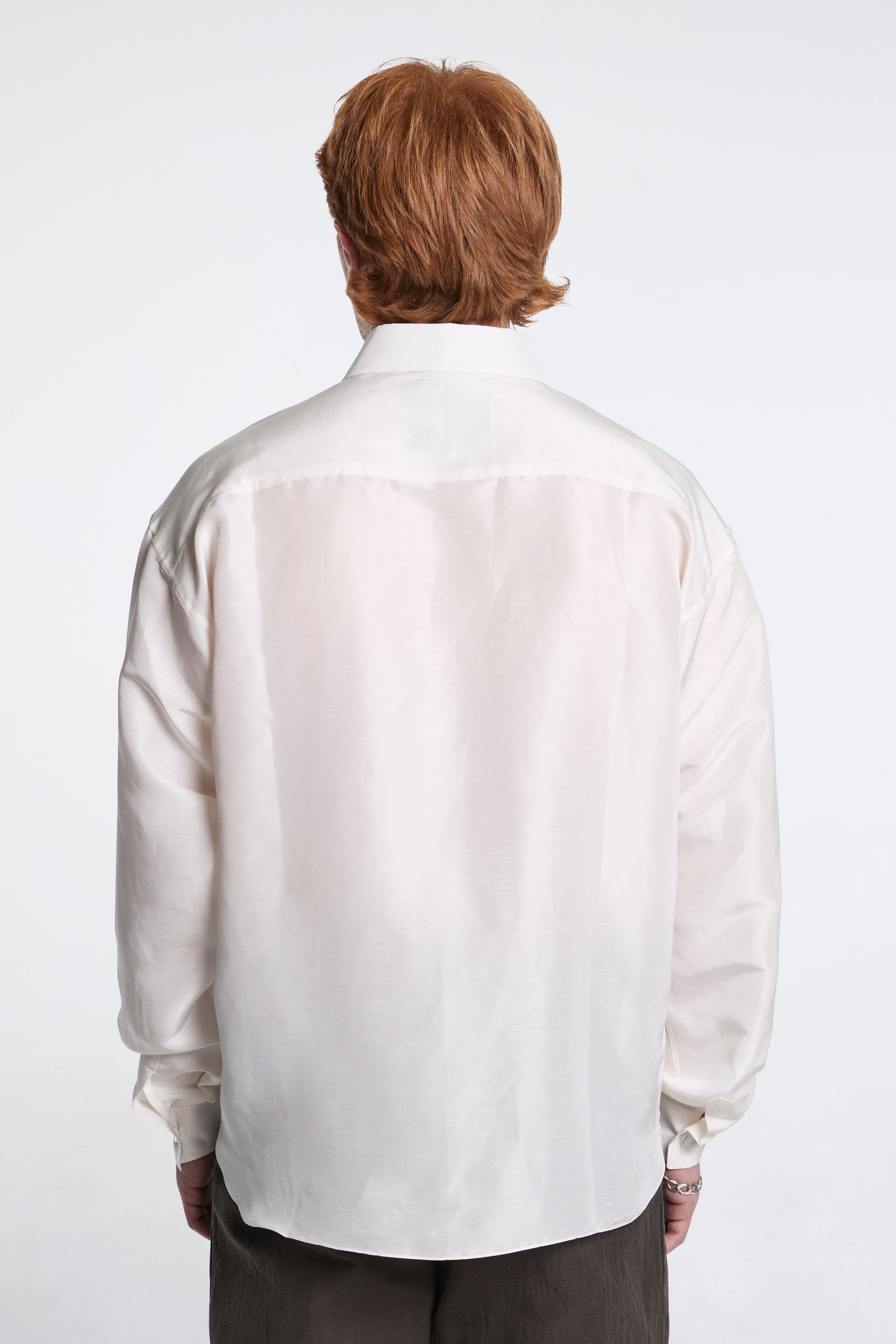 Field Silk Linen Shirt Ivory
