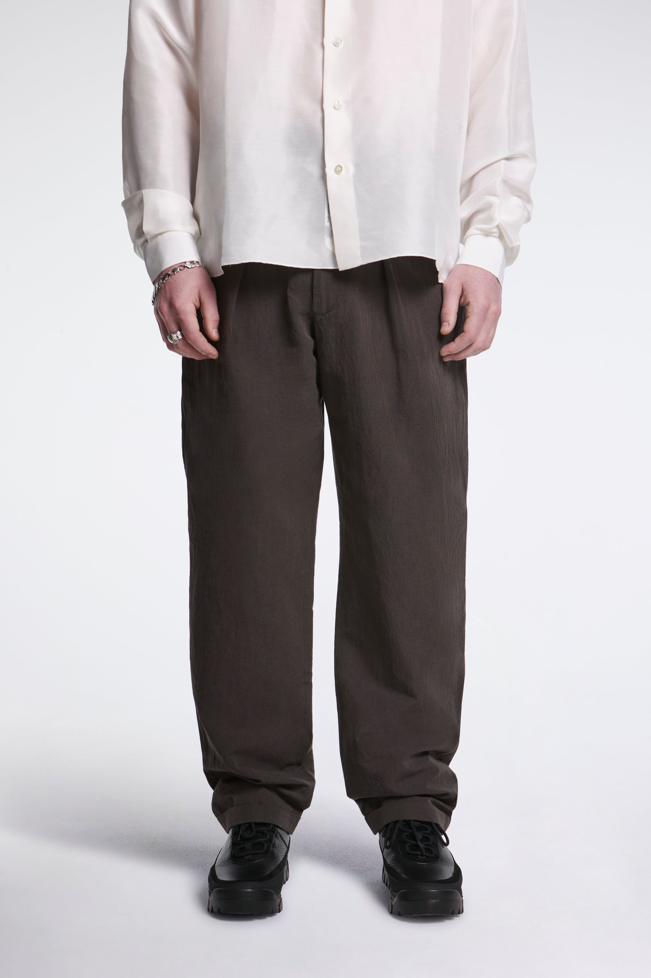 Fold Tailored Pants Black Coffee