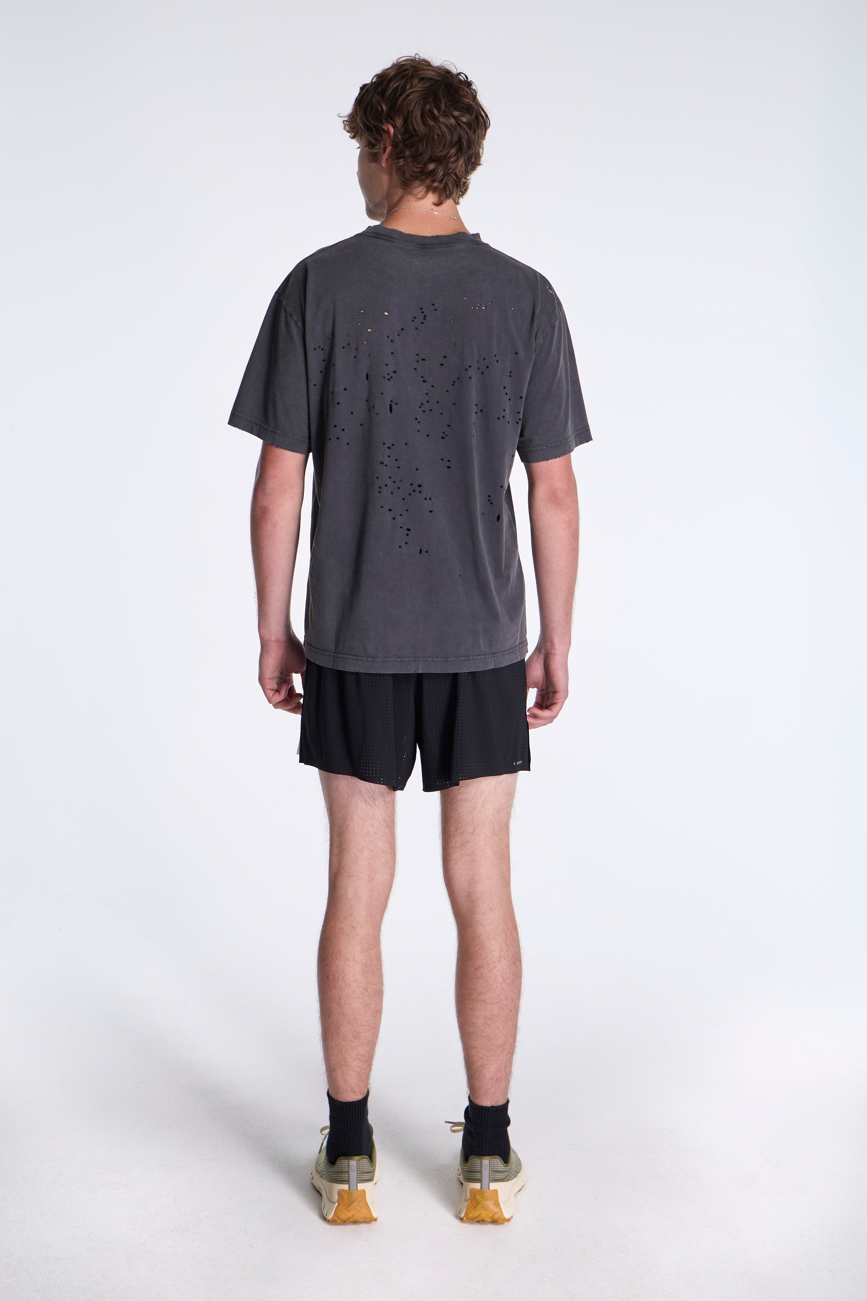 Mothtech College T-Shirt Aged Black
