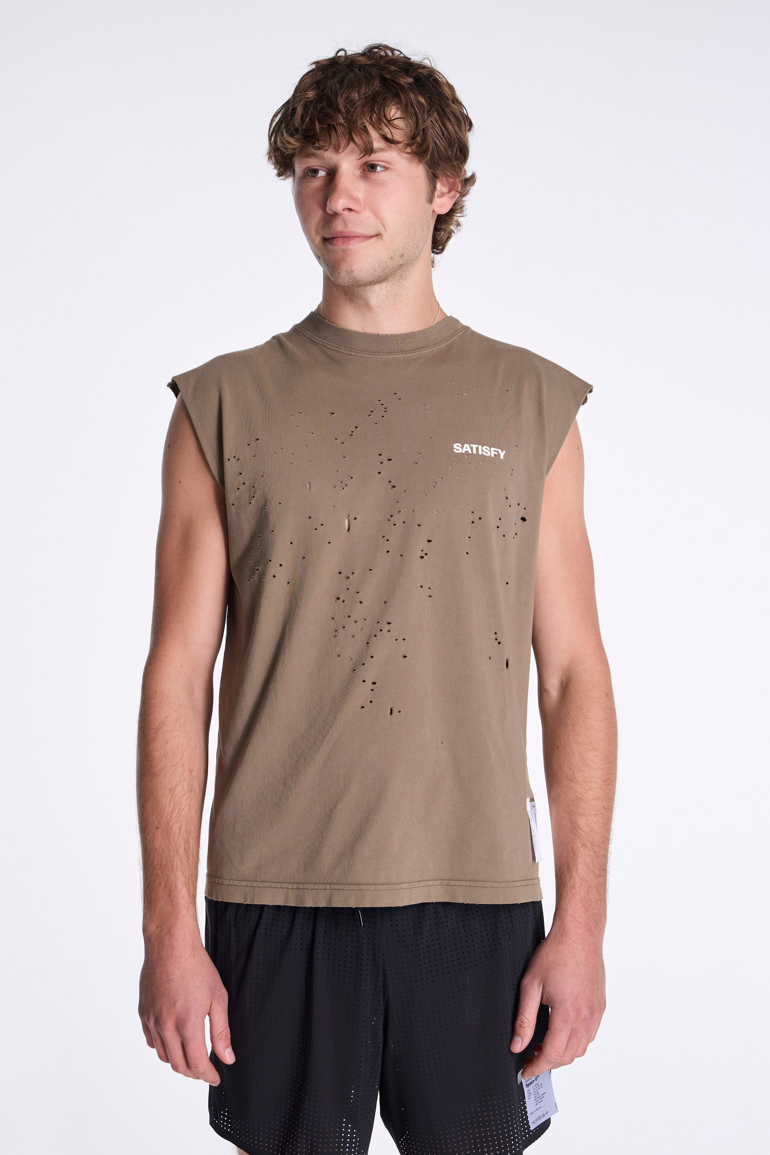 Satisfy Mothtech Muscle Tee Aged Falcon