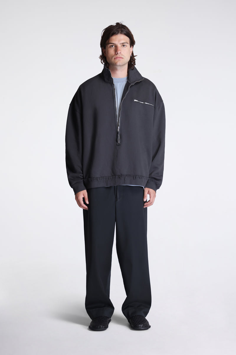 Half-Zip Sweat Dark Grey