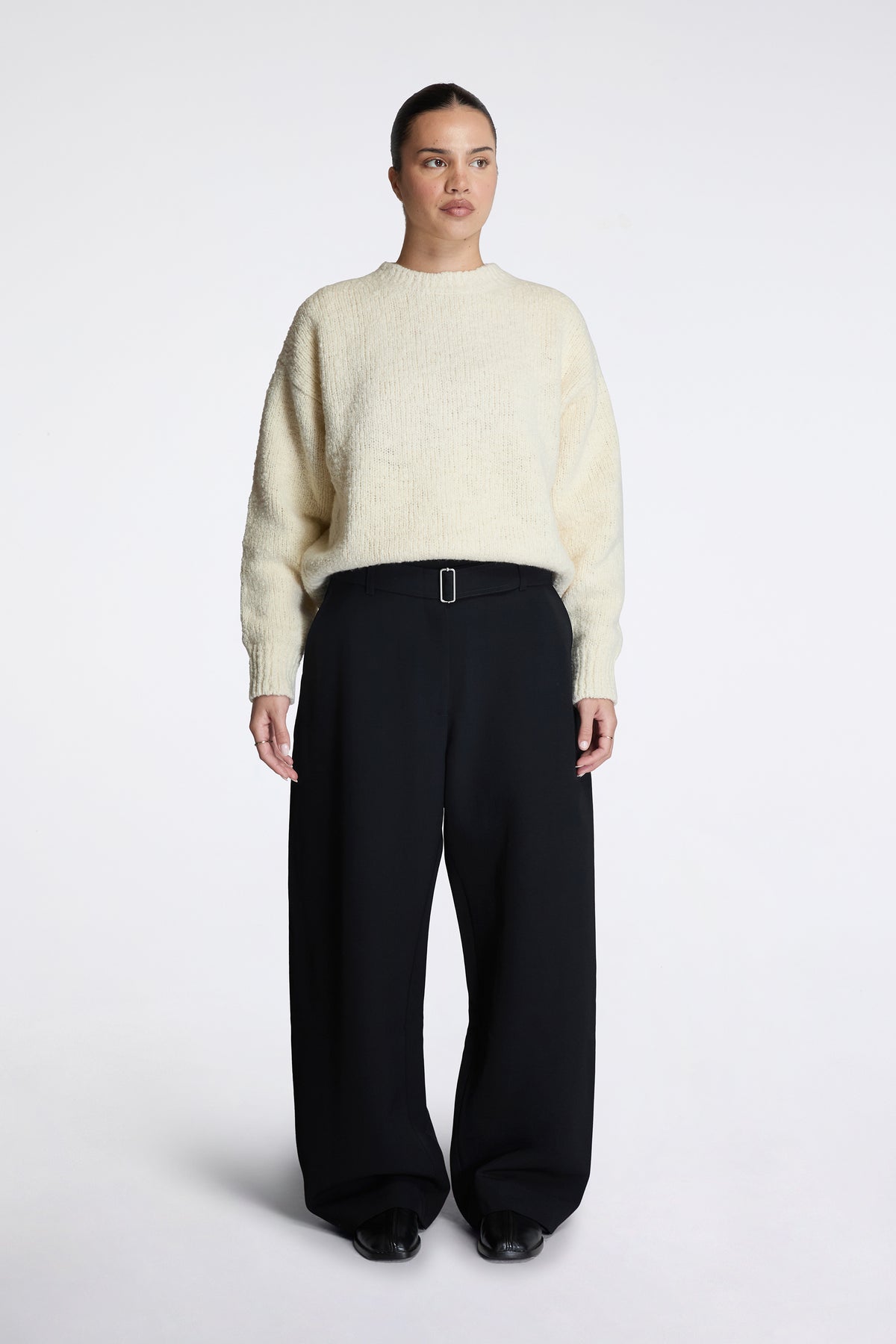 Maele Oversized Sweater Cream