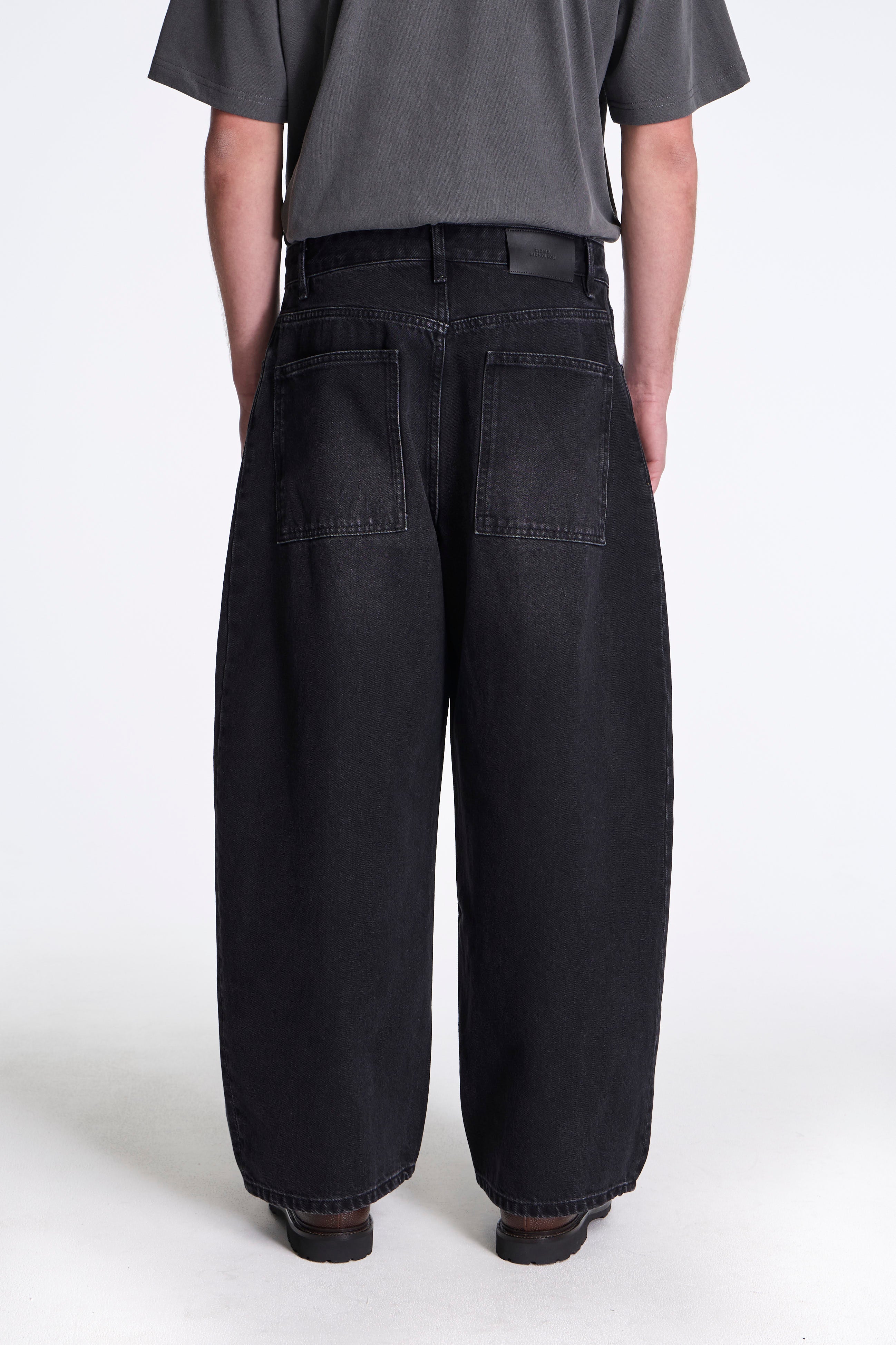 Paolo Denim Pants Washed Black