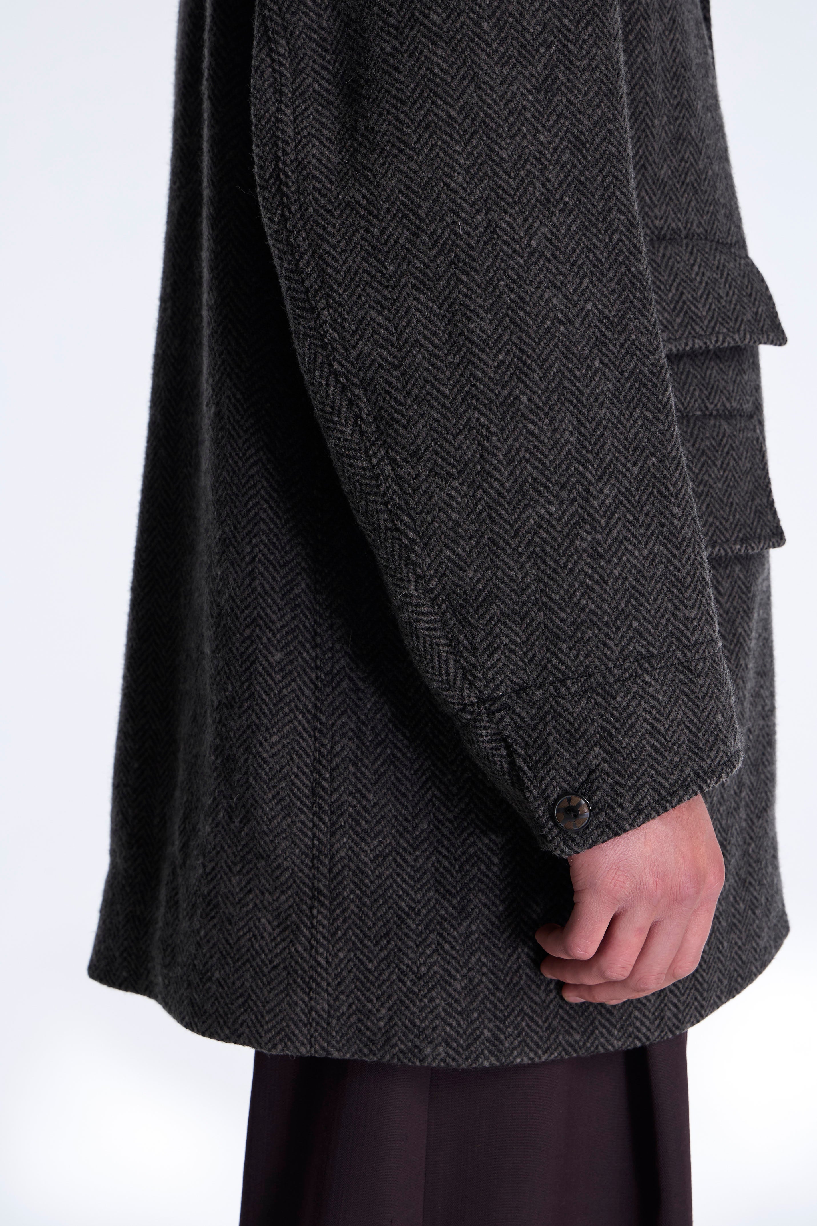 T.T LOT.405 Atelier Coat Sumi Dyed Black