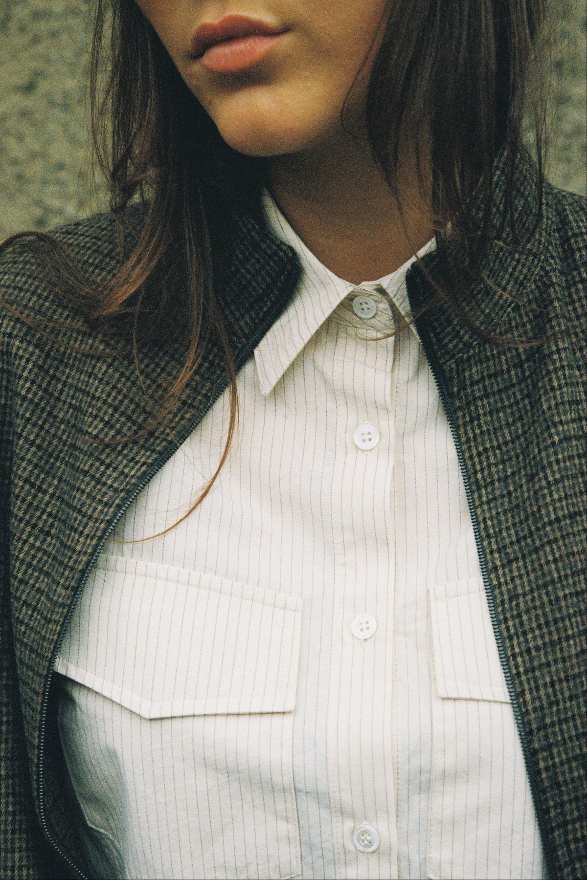 Utility Shirt Cotton Poplin Stripe