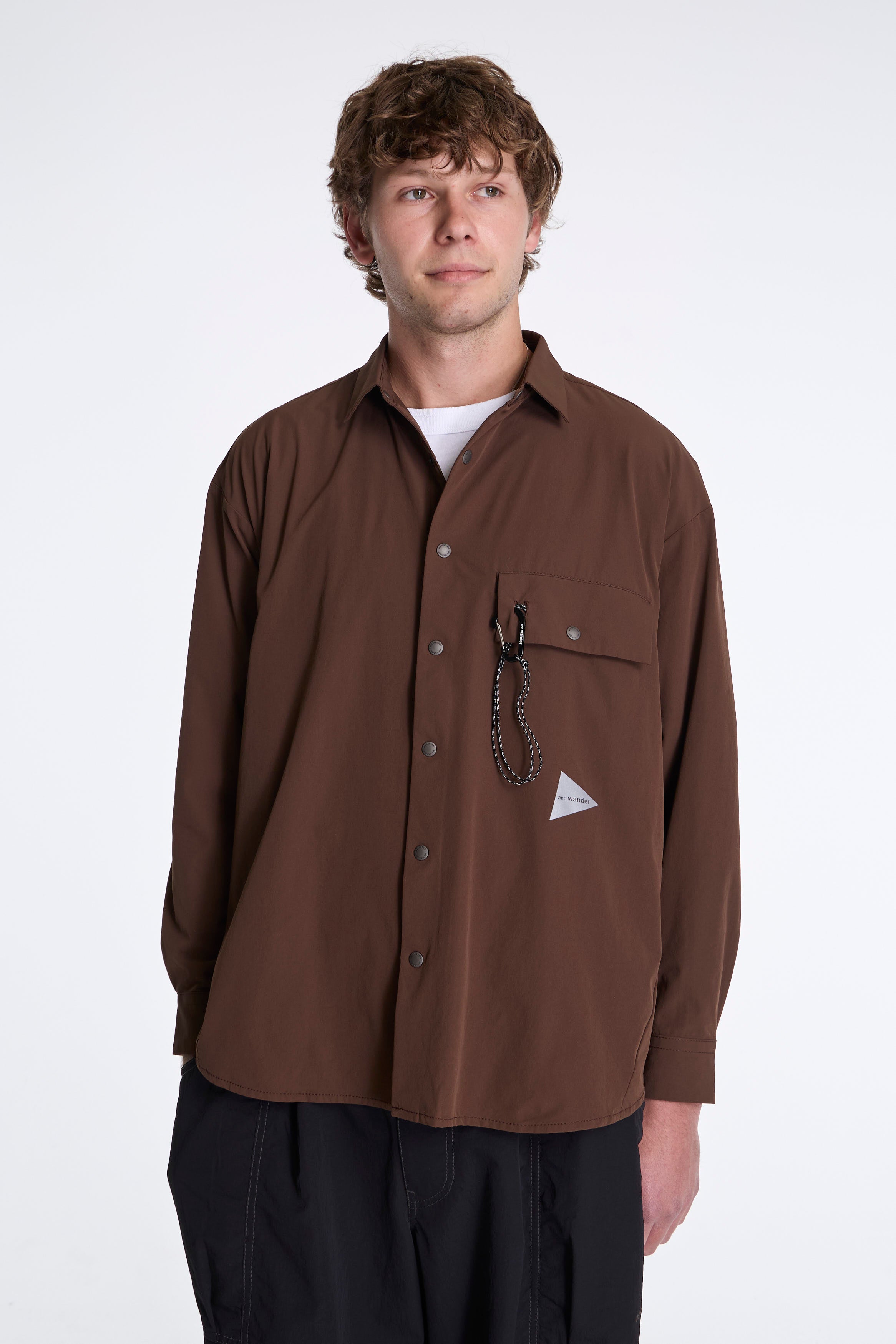 Light Weight Cloth Shirt Brown