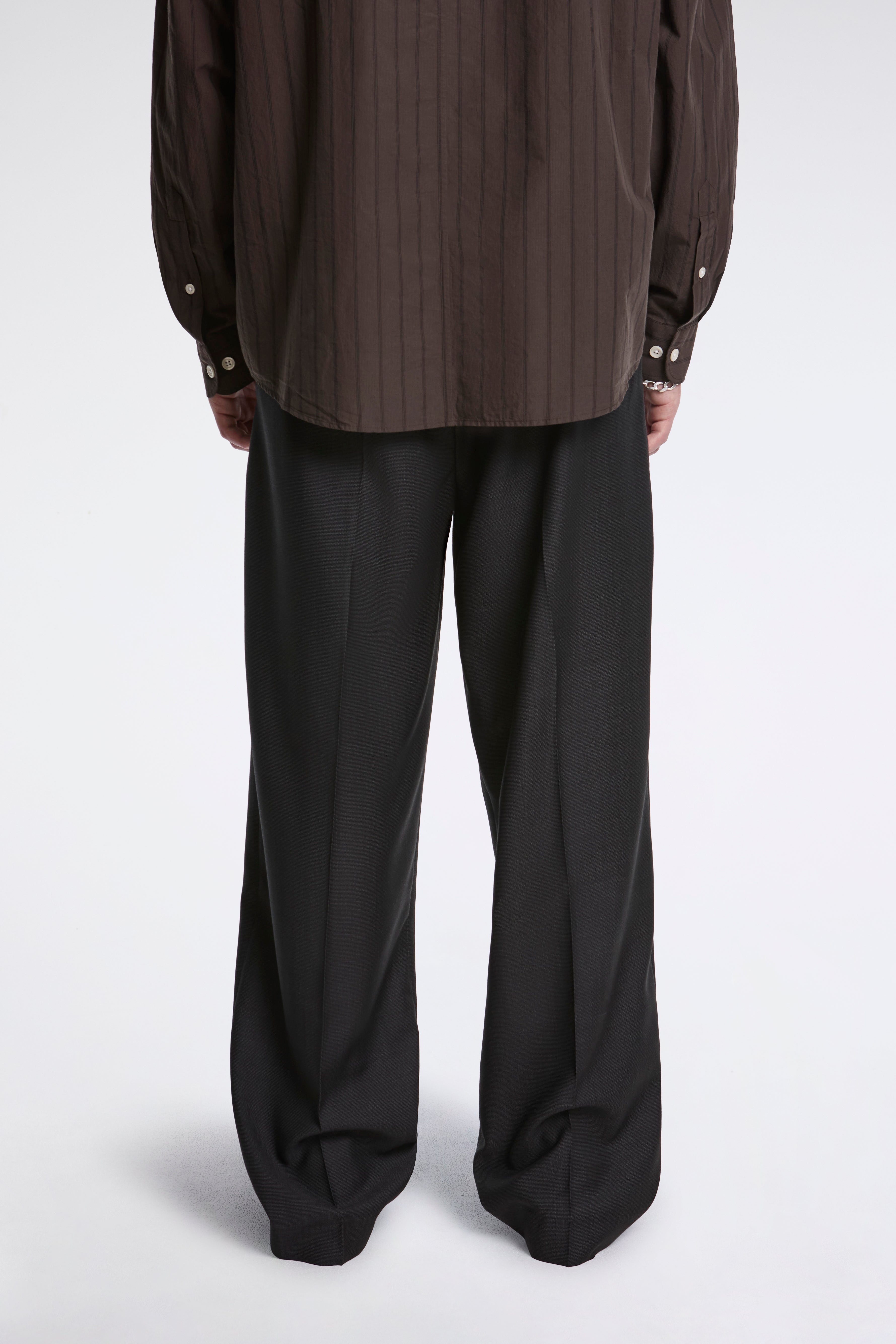 Formal Trousers Dark Grey Tropical Wool