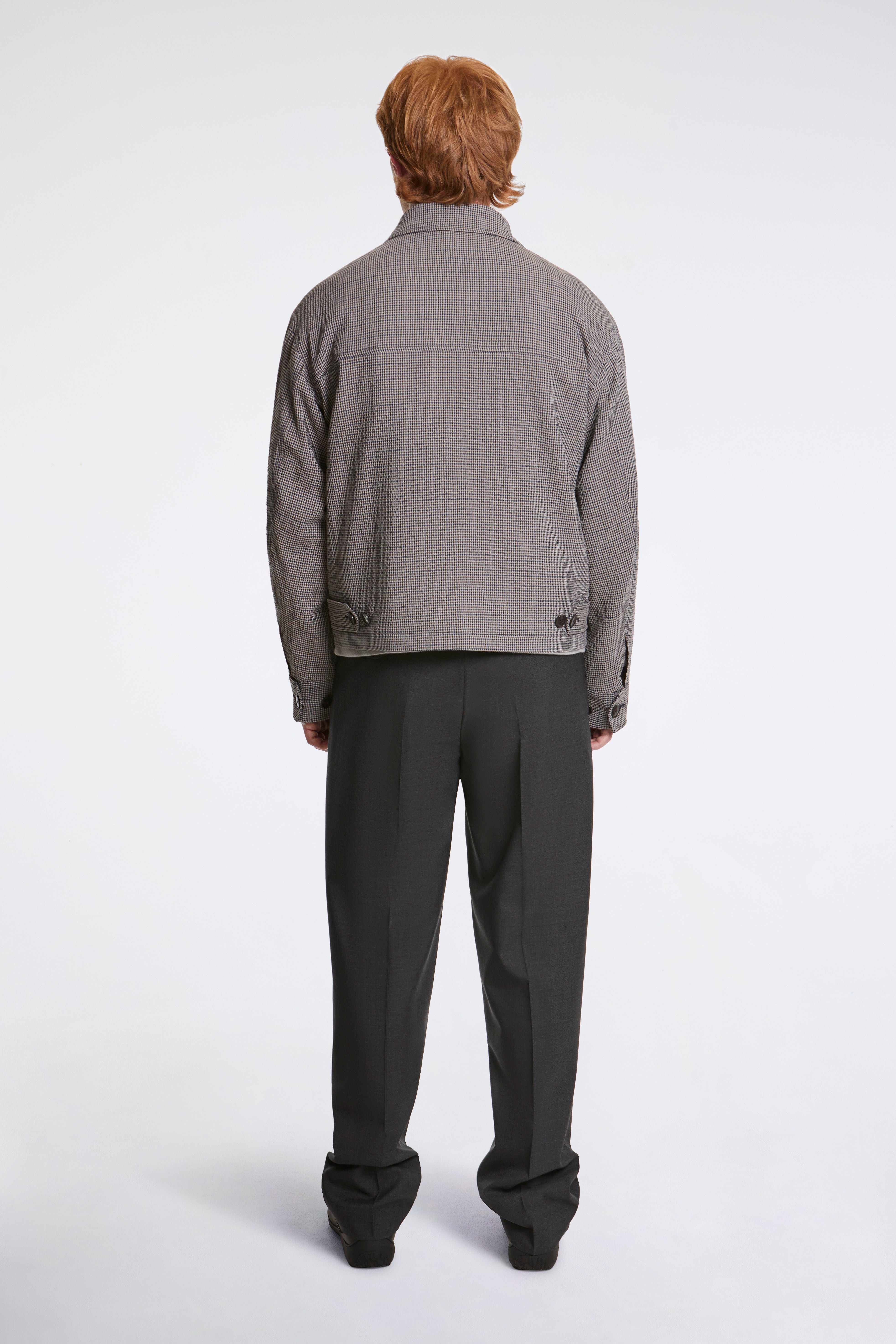 mfpen Mail Jacket Taupe Check | HAVN