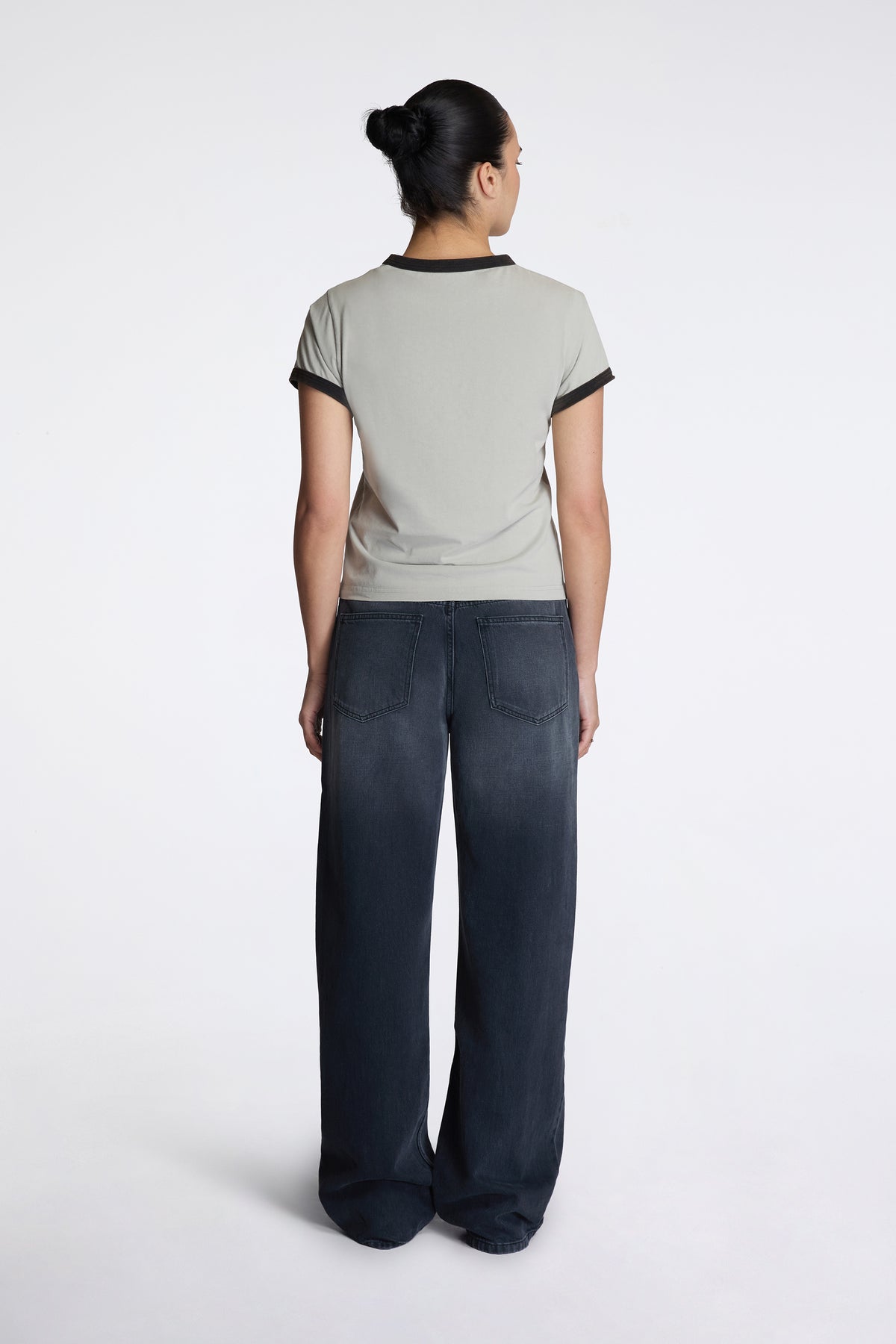 Ringer Tee Washed Clay