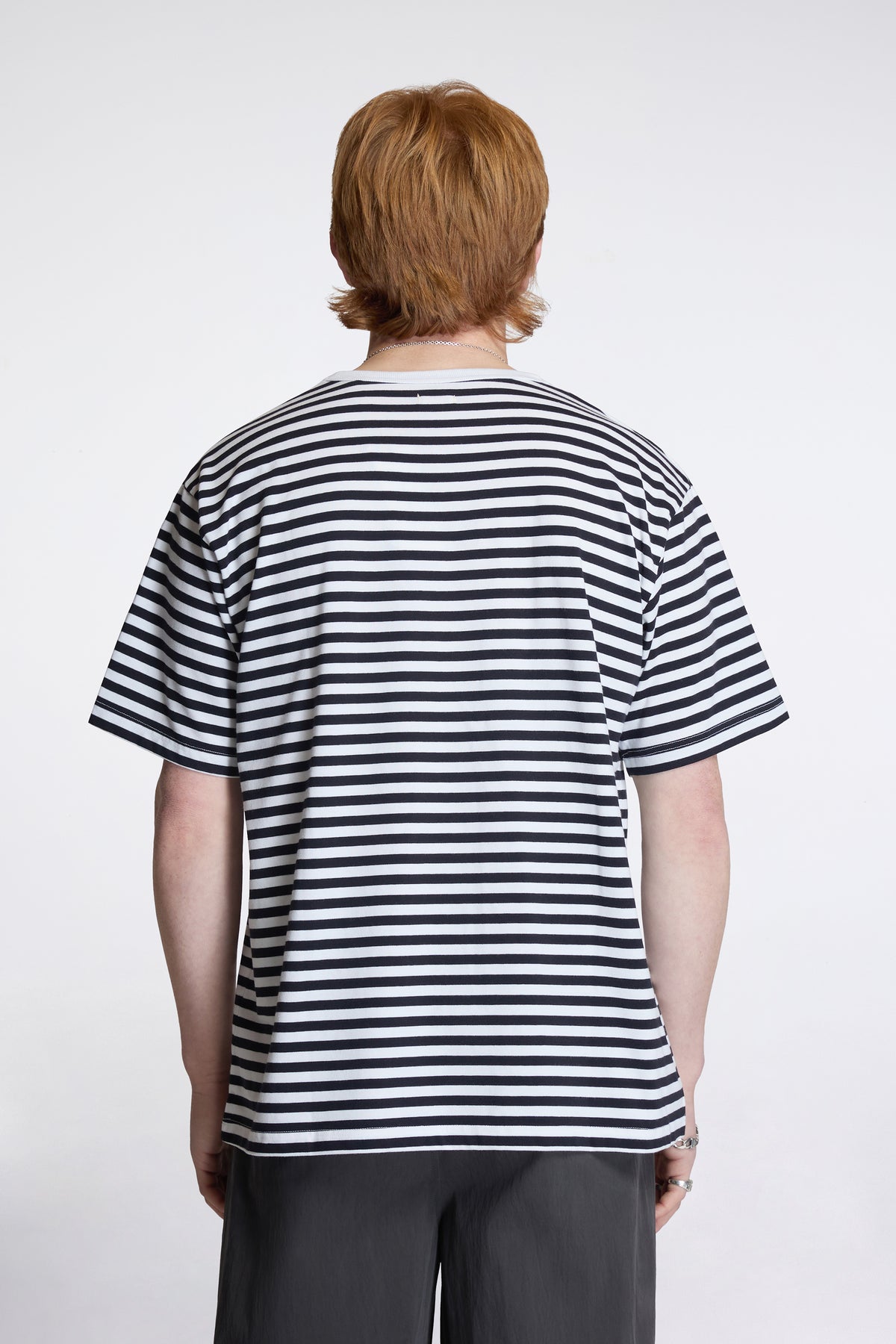 Coolmax Stripe Jersey Tee Dark Navy