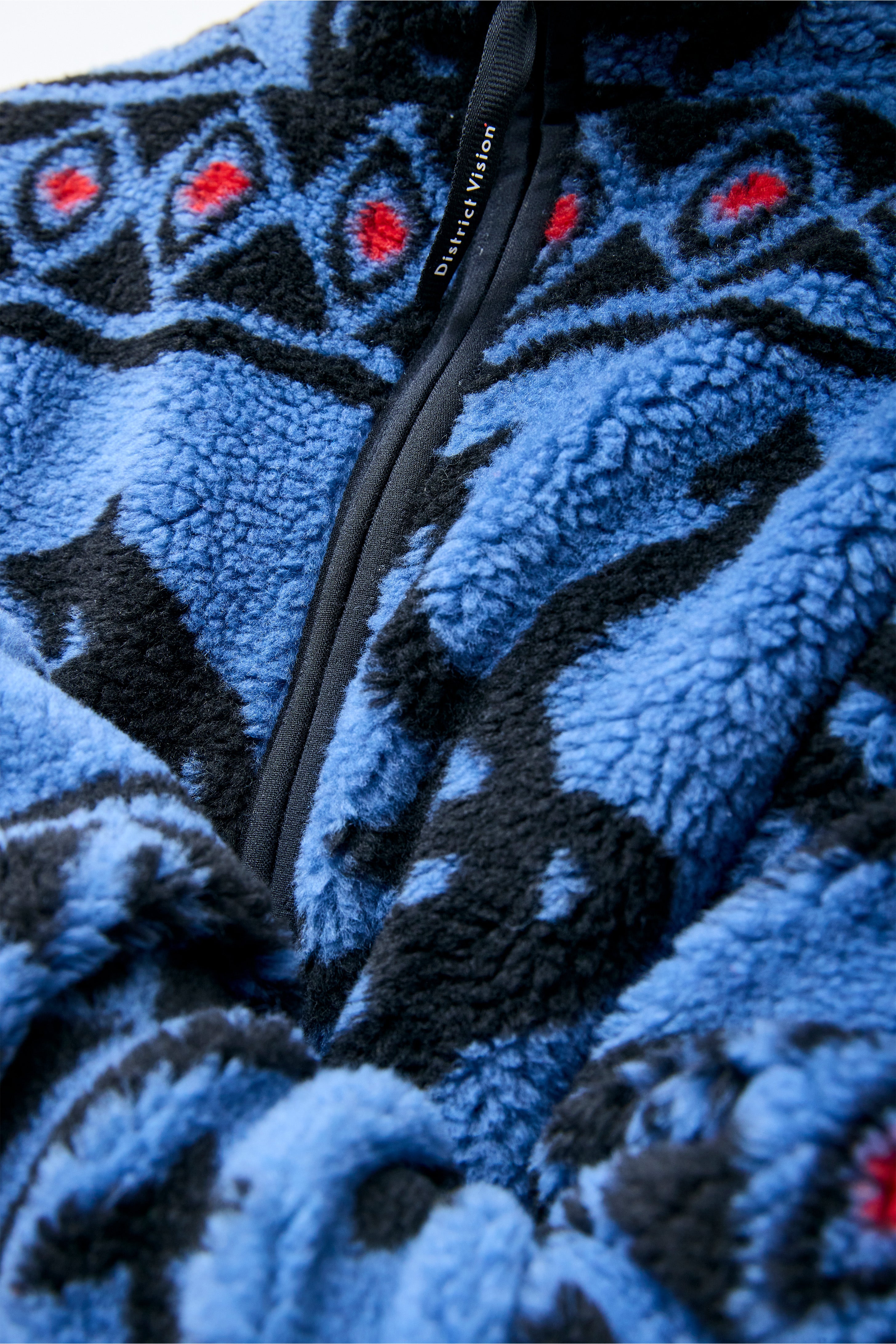Half-Zip Pile Fleece Blue Arrow