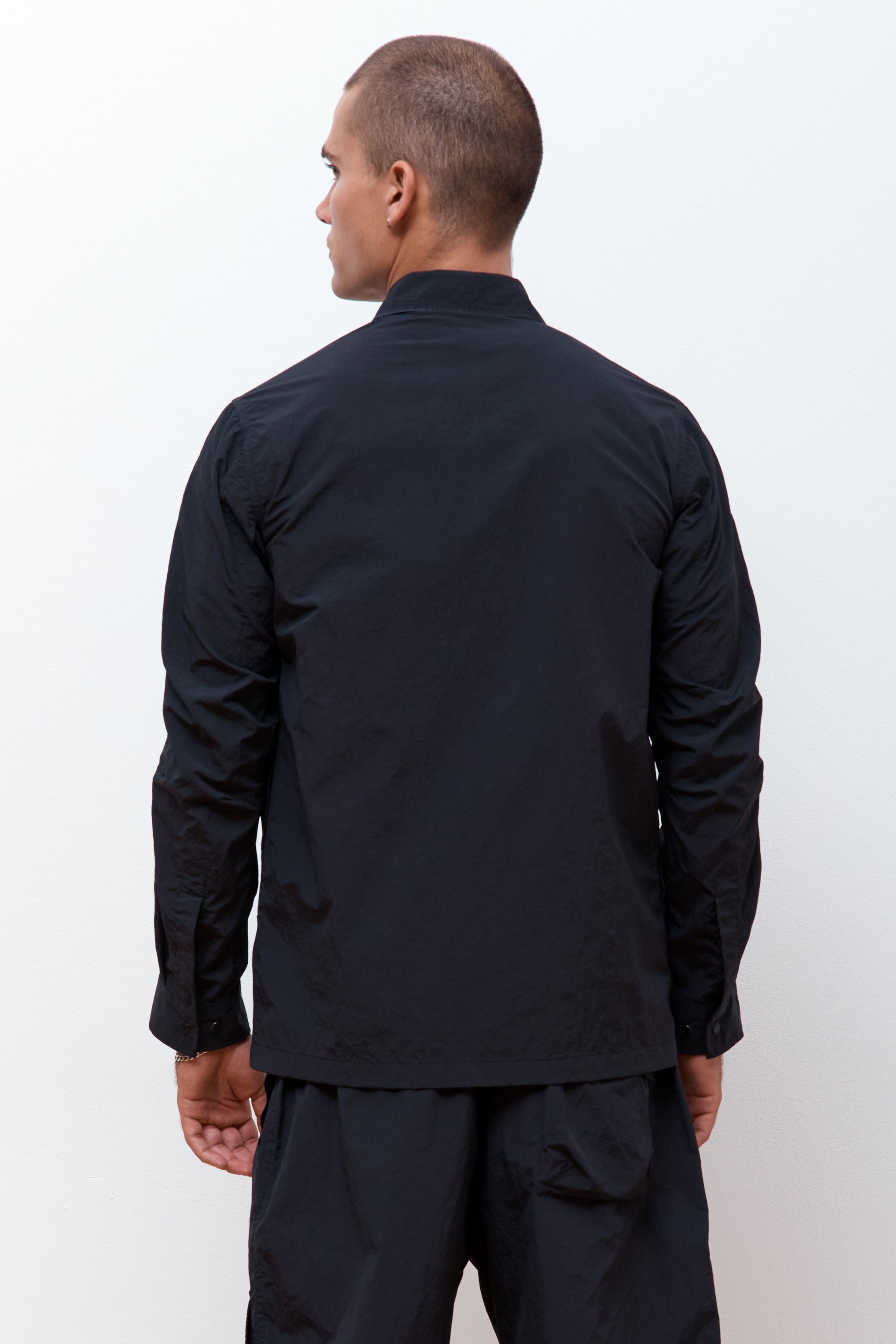 Veg Dyed Tech Cargo Shirt Black