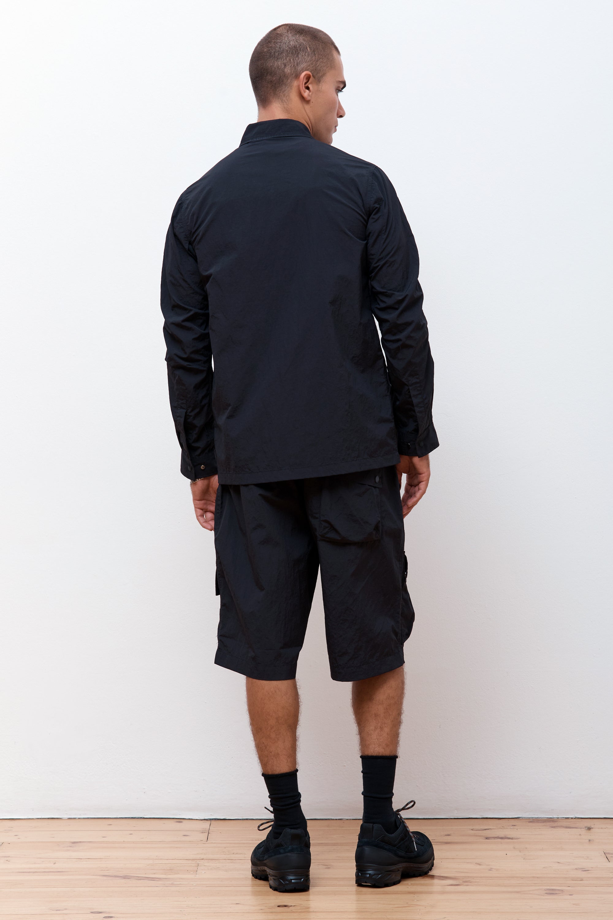 Veg Dyed Tech Cargo Shirt Black