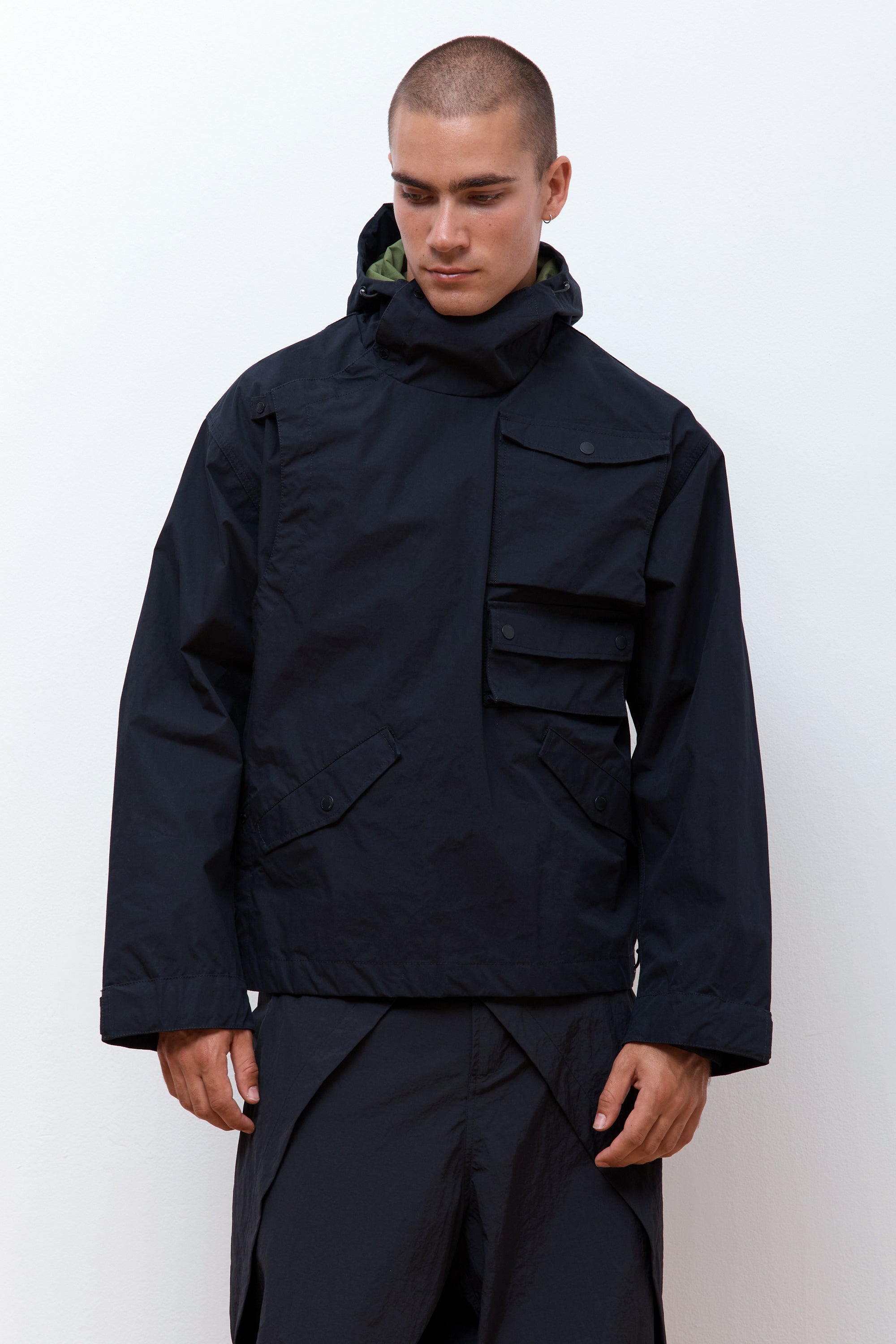 Oversized Monk Snoparka Black