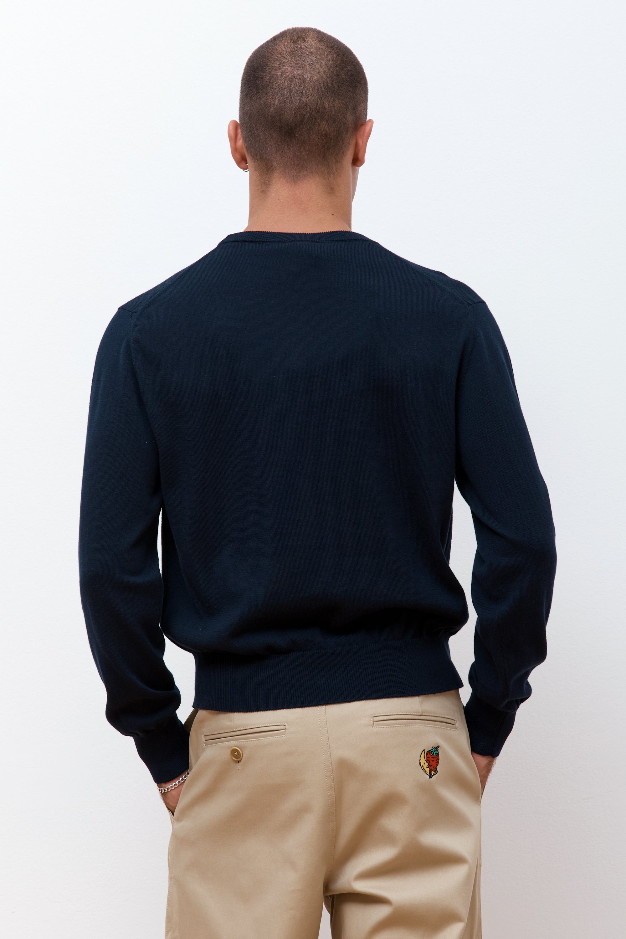 Perennial Logo Crewneck Sweater Navy