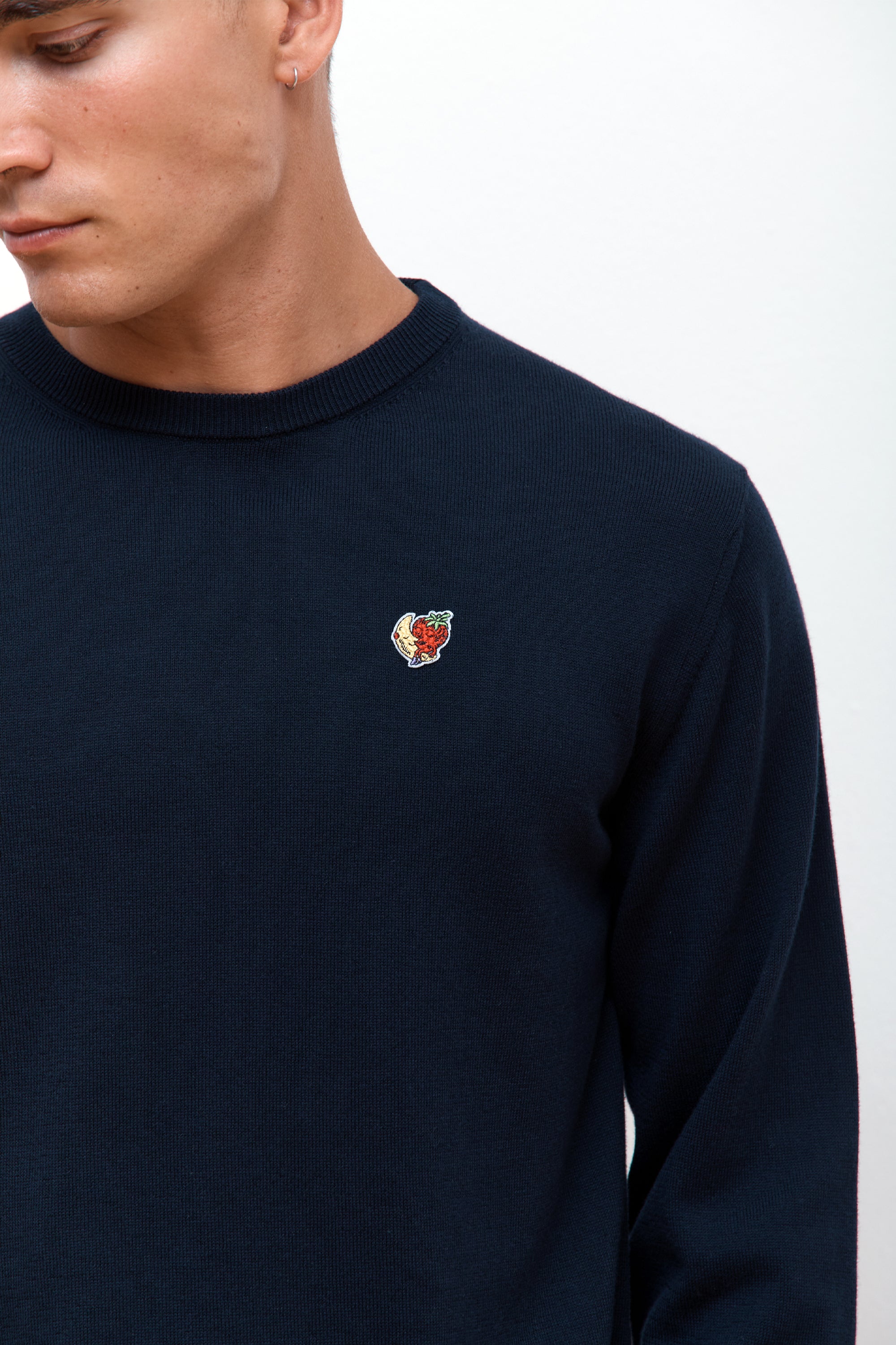 Perennial Logo Crewneck Sweater Navy