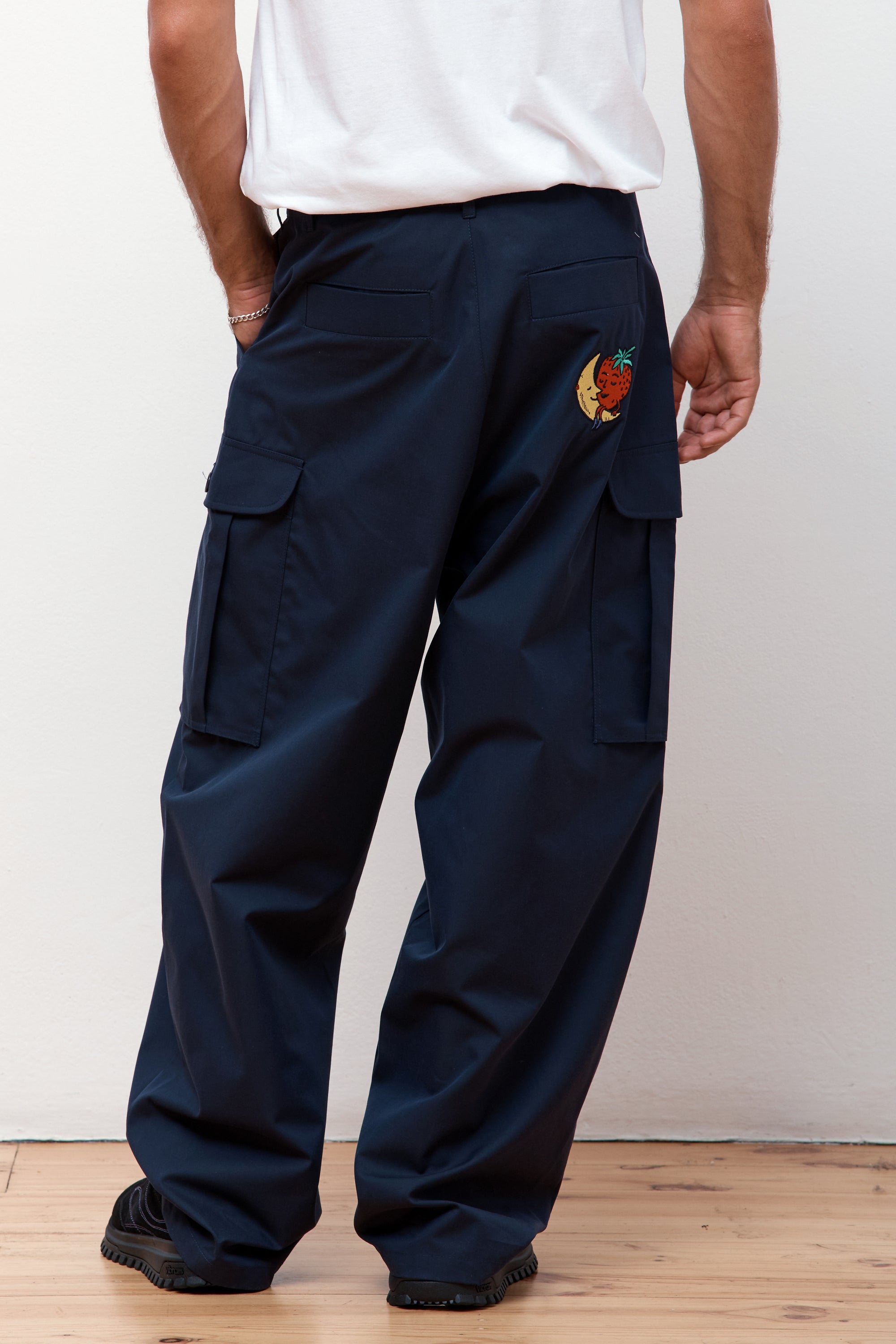 Perennial Logo Cargo Pants Navy