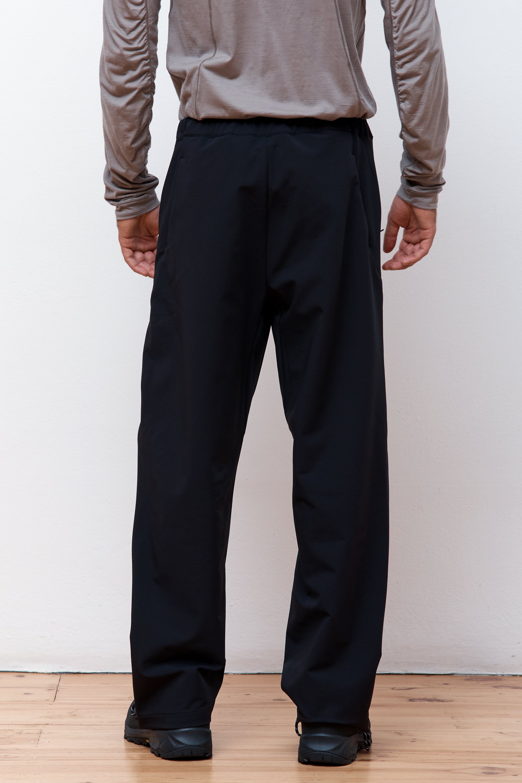 Side Zip Pants Black