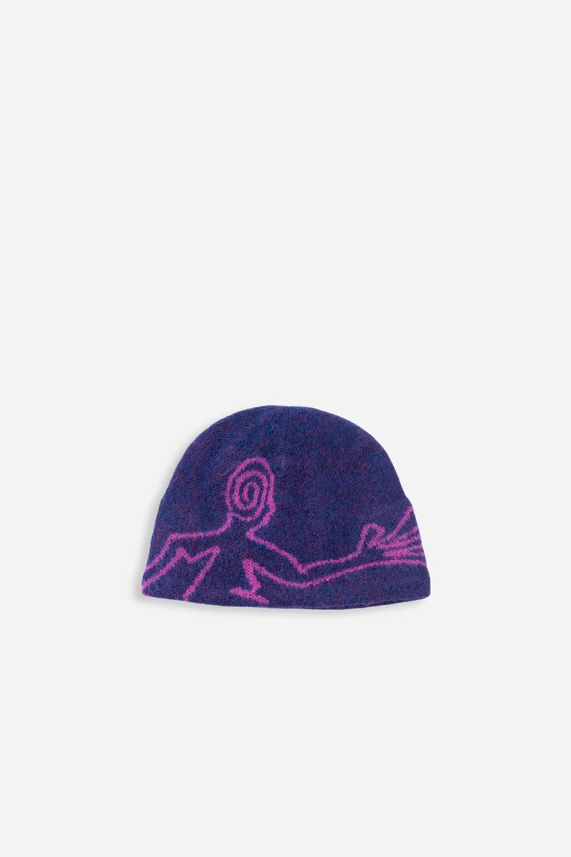 Exploration Mohair Mixed Beanie Purple