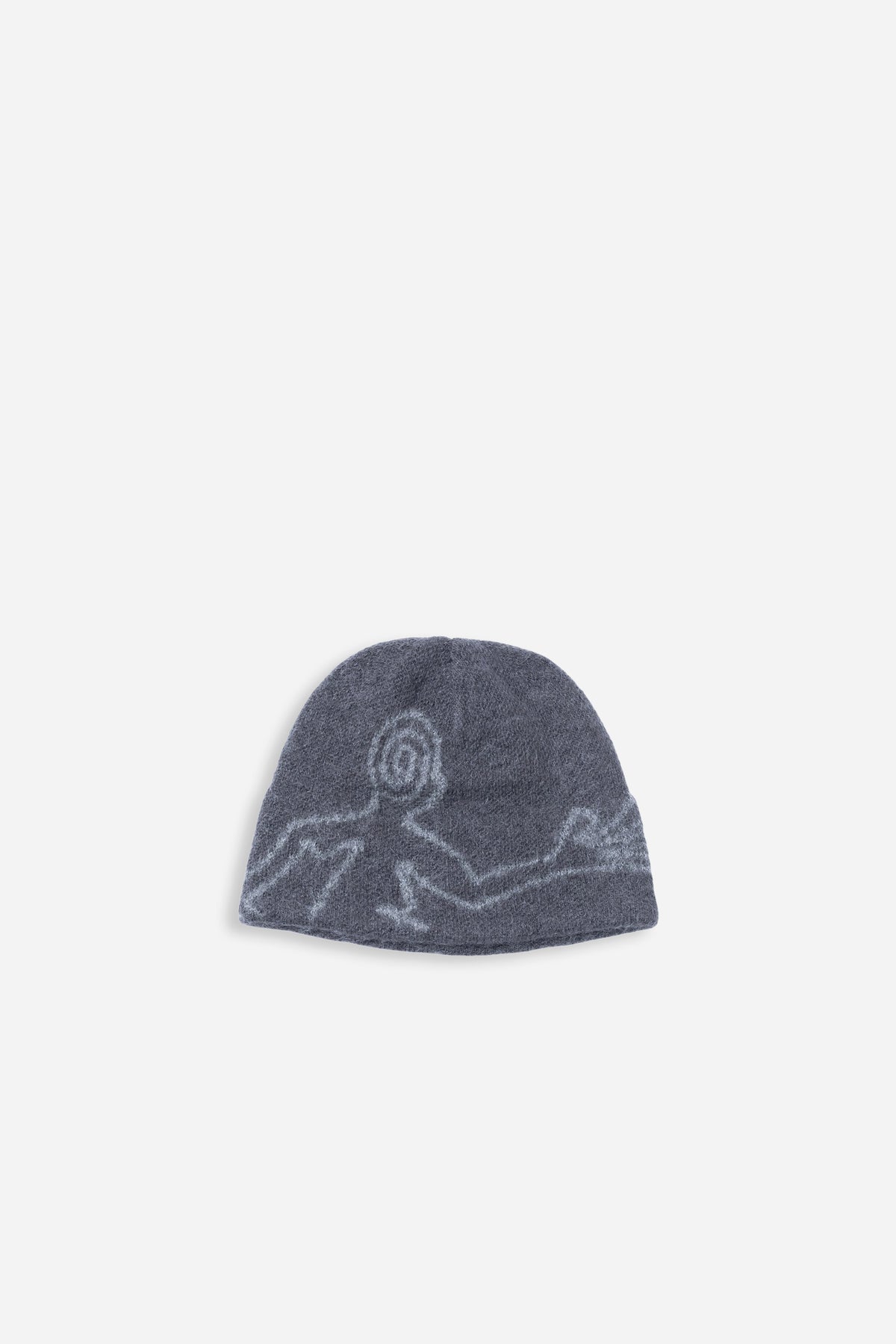 Exploration Mohair Mixed Beanie Slate Brown