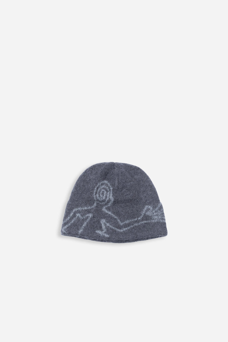 Exploration Mohair Mixed Beanie Slate Brown