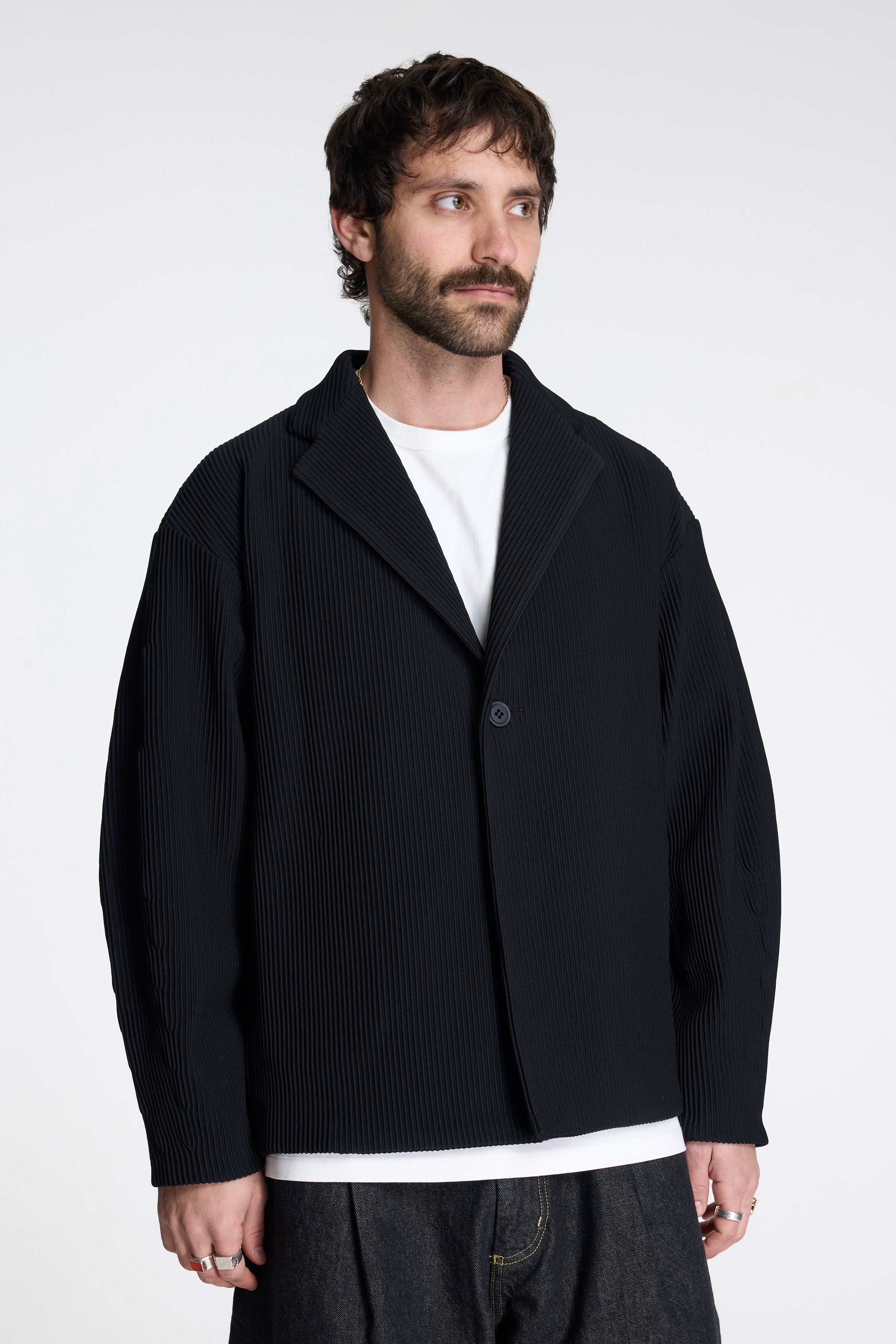 Hypha Tailored Cocoon Jacket Black