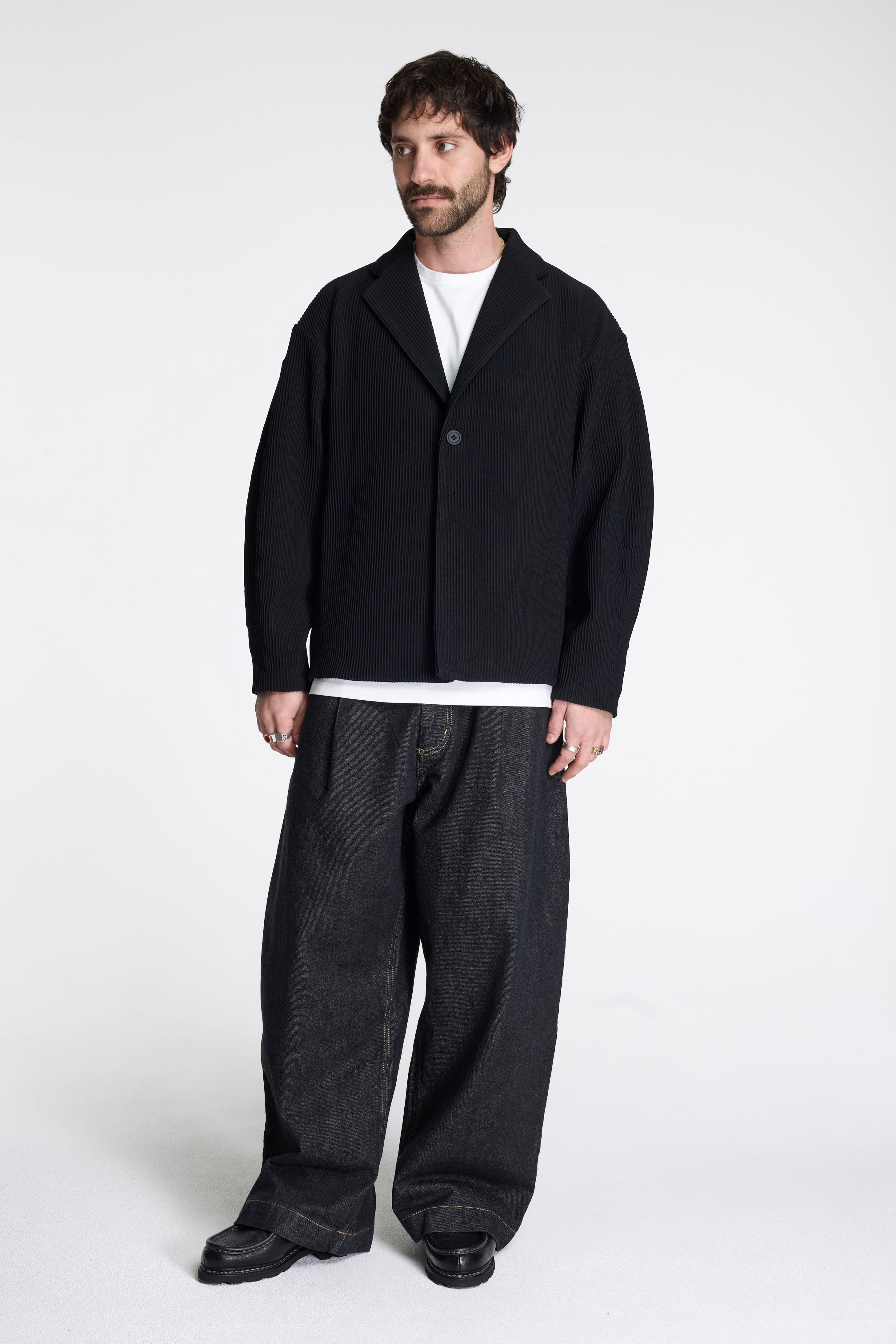 Hypha Tailored Cocoon Jacket Black