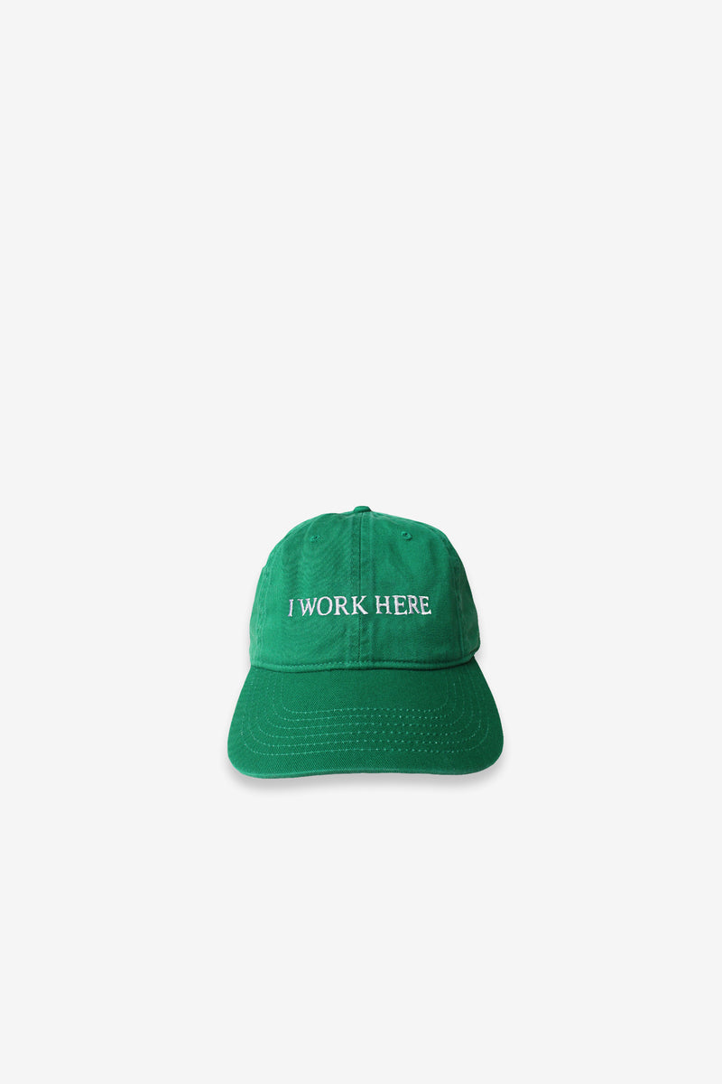 I Work Here Sometimes Hat Green