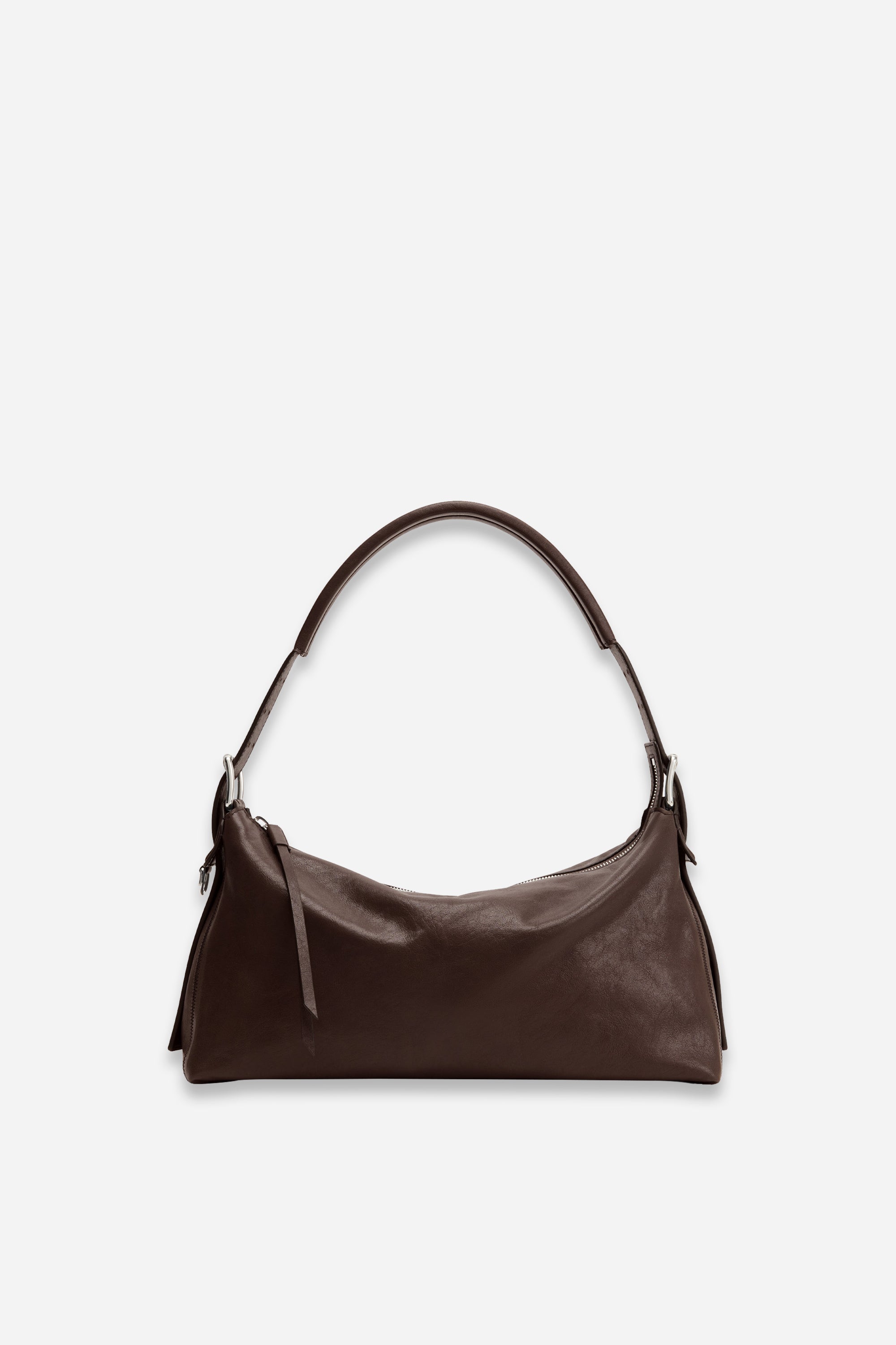 Belted Baguette Bag Dark Chocolate