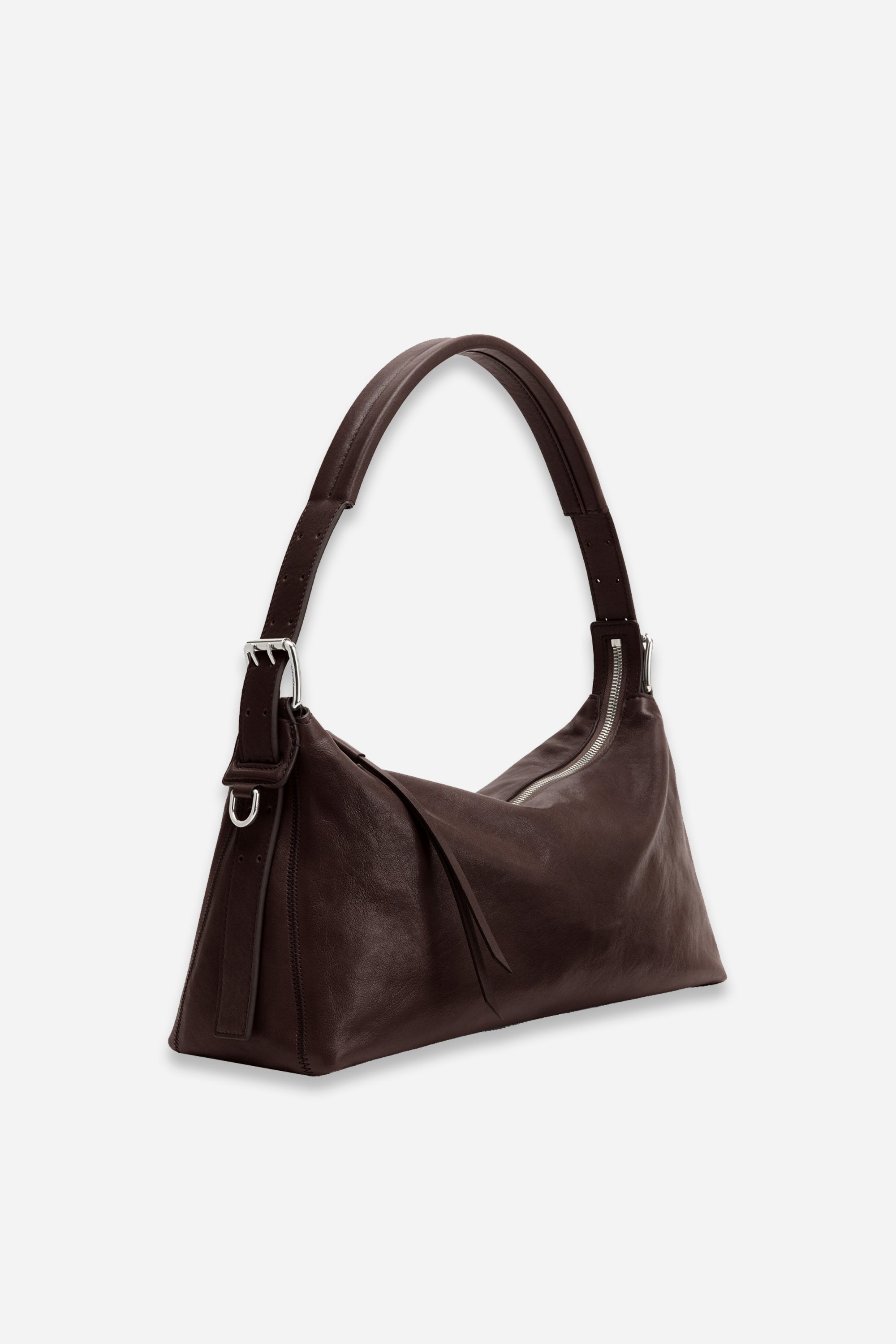 Belted Baguette Bag Dark Chocolate