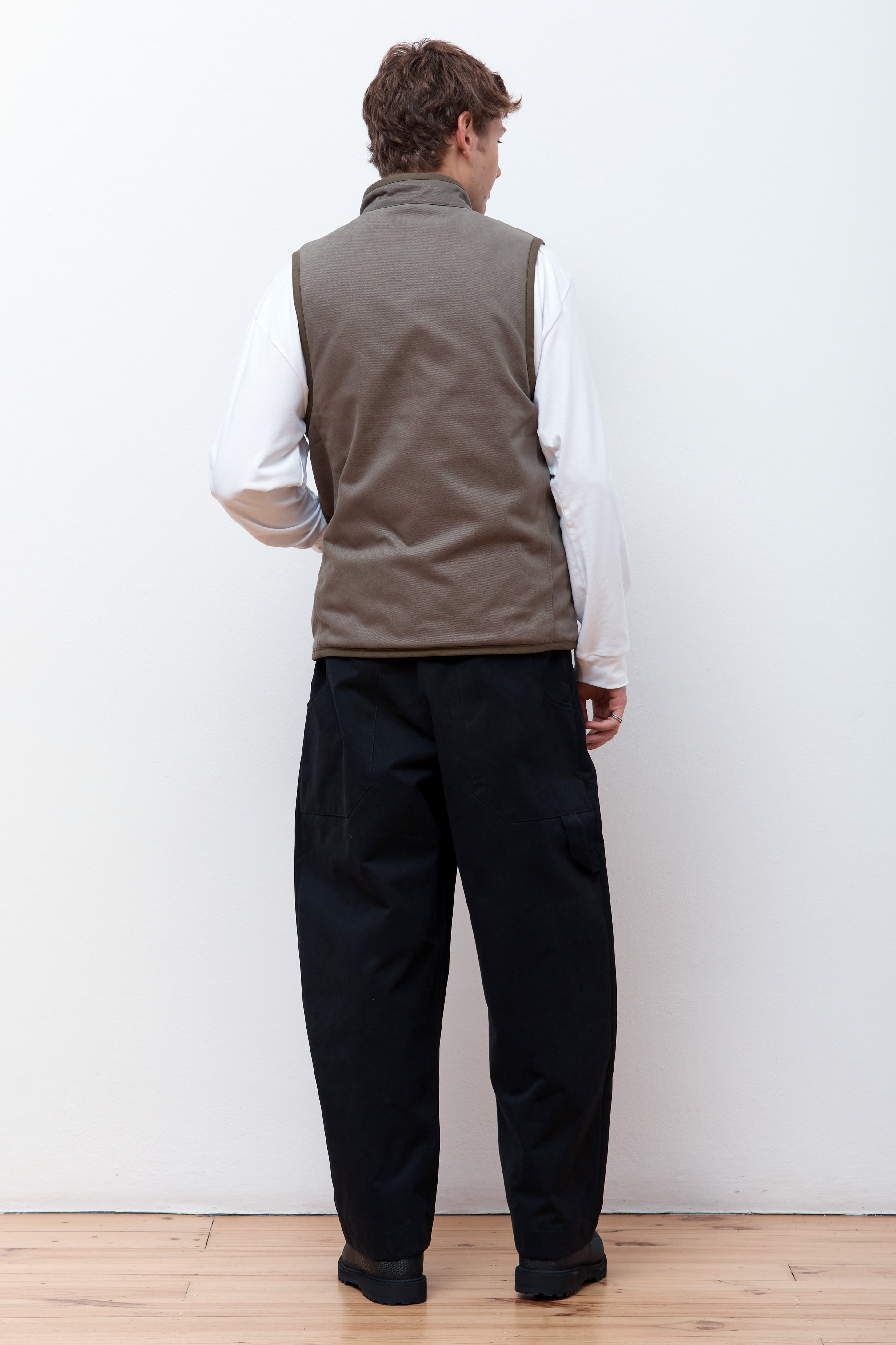 Workwear Button Mickfield Vest Olive