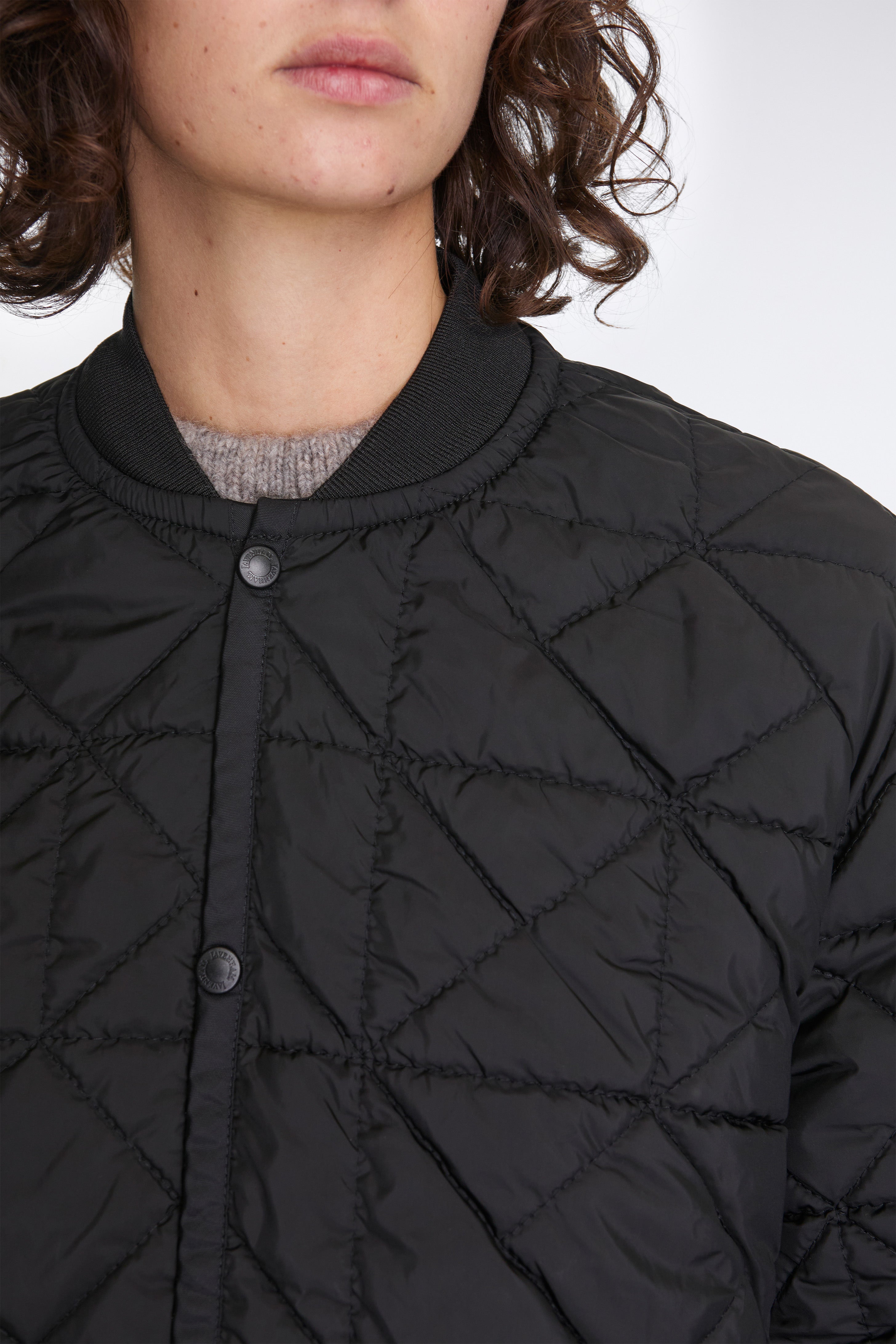 Washed Bomber Jacket Womens Sable/Black