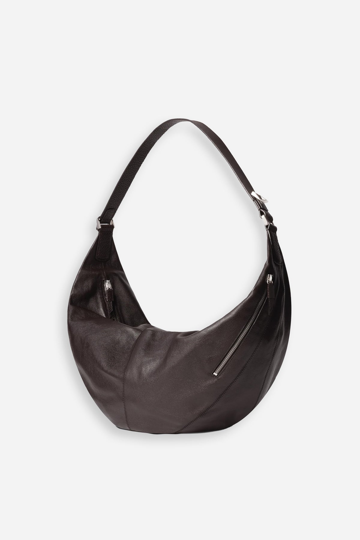 Large Quiver Clip Bag Dark Chocolate