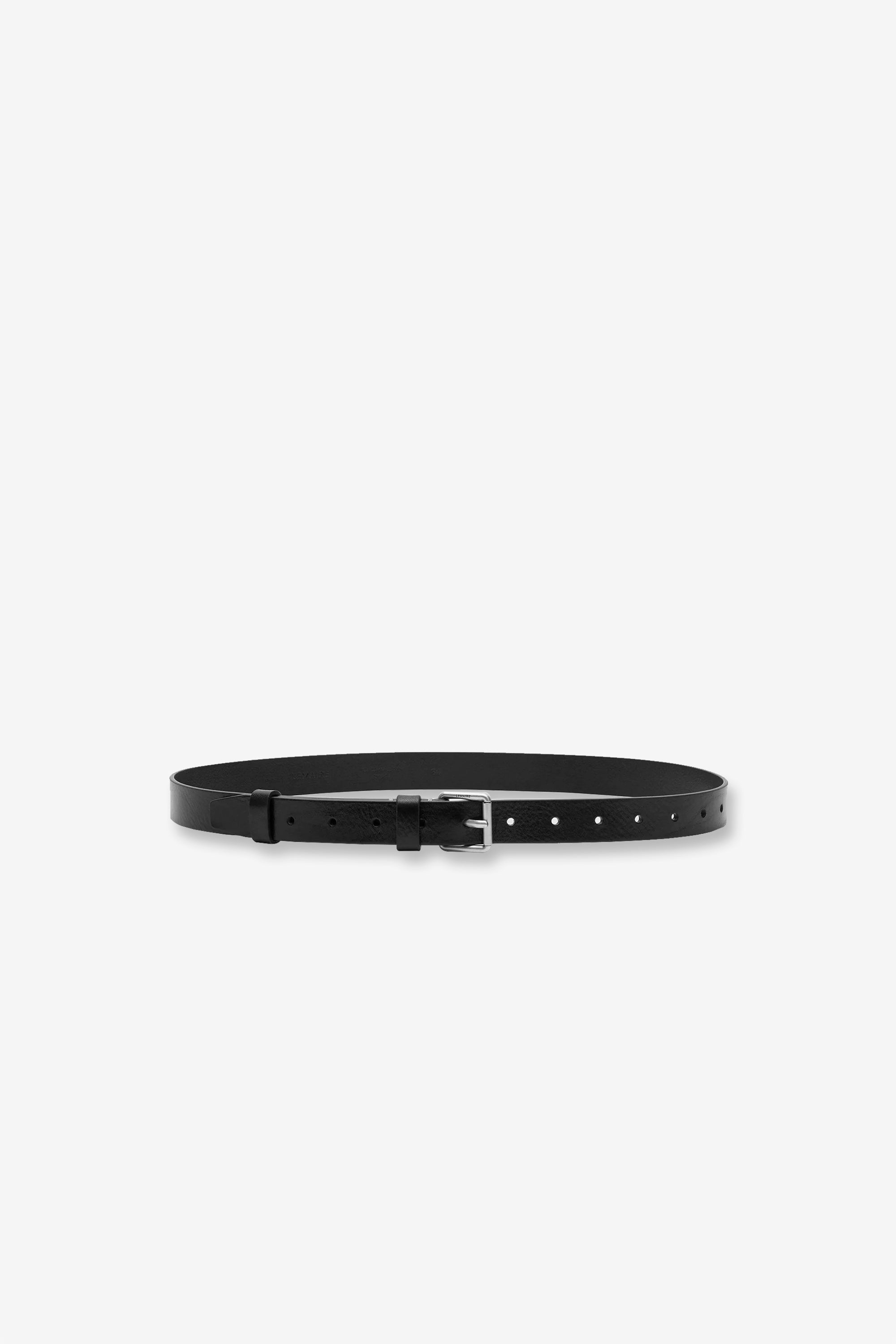 Reversed Belt 25 Vegetable Leather Black