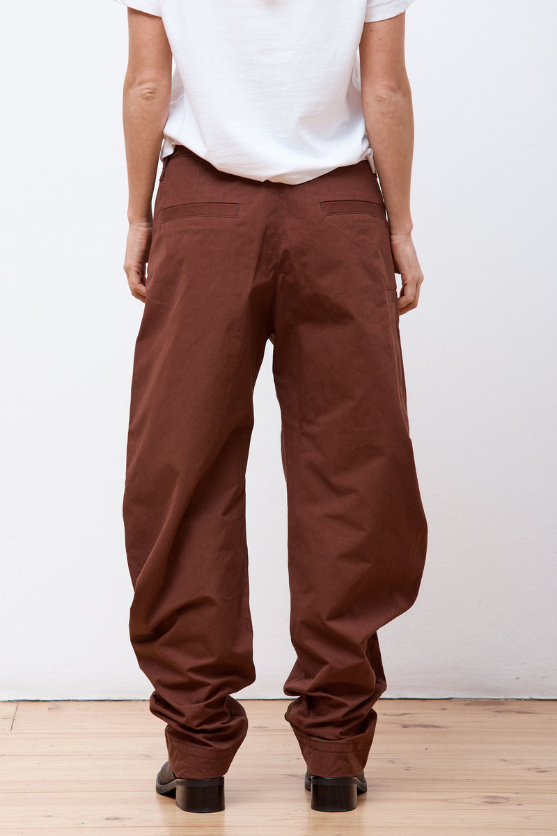 Belted Tapered Pants Chocolate Fondant