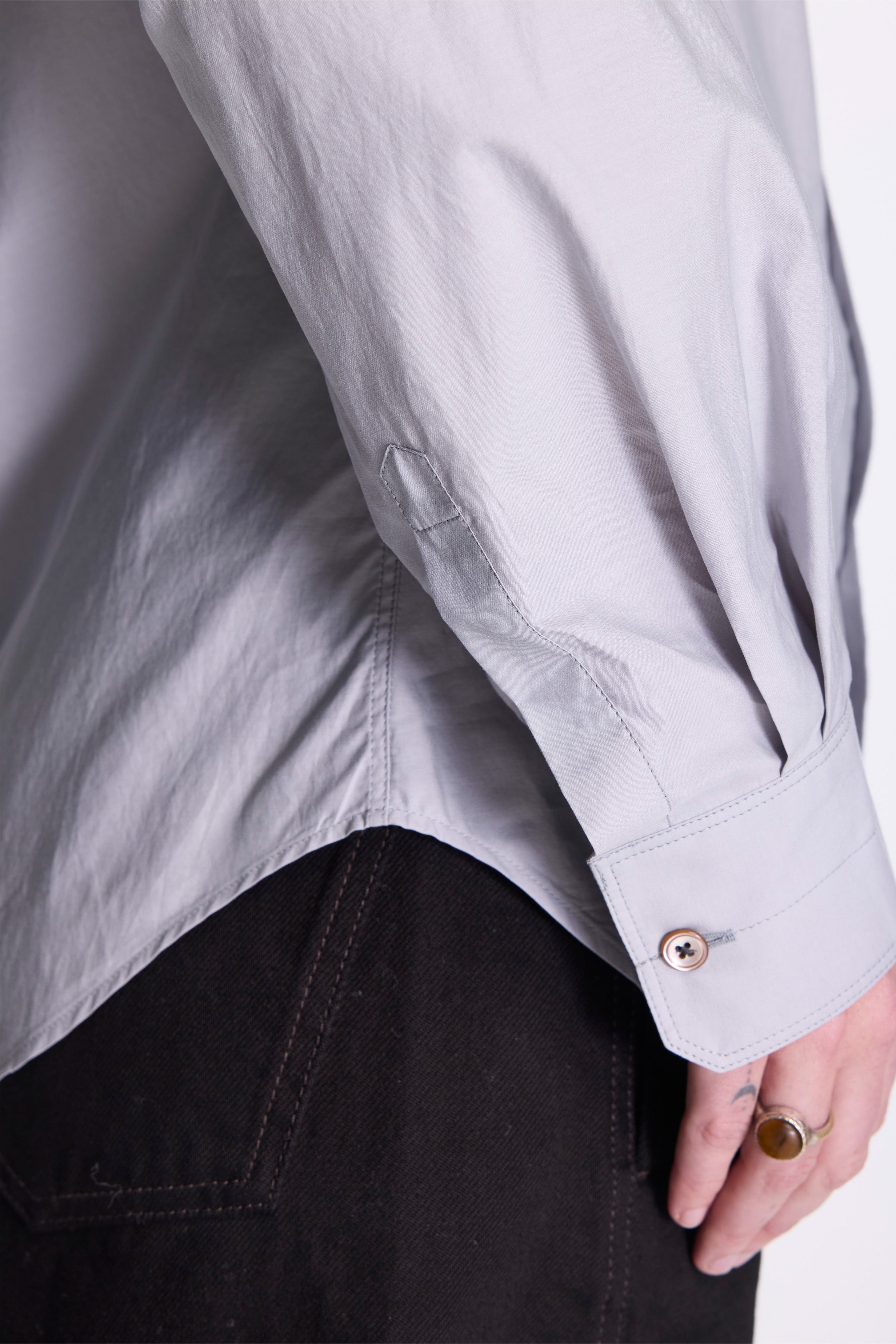 Pointed Collar Shirt Mist