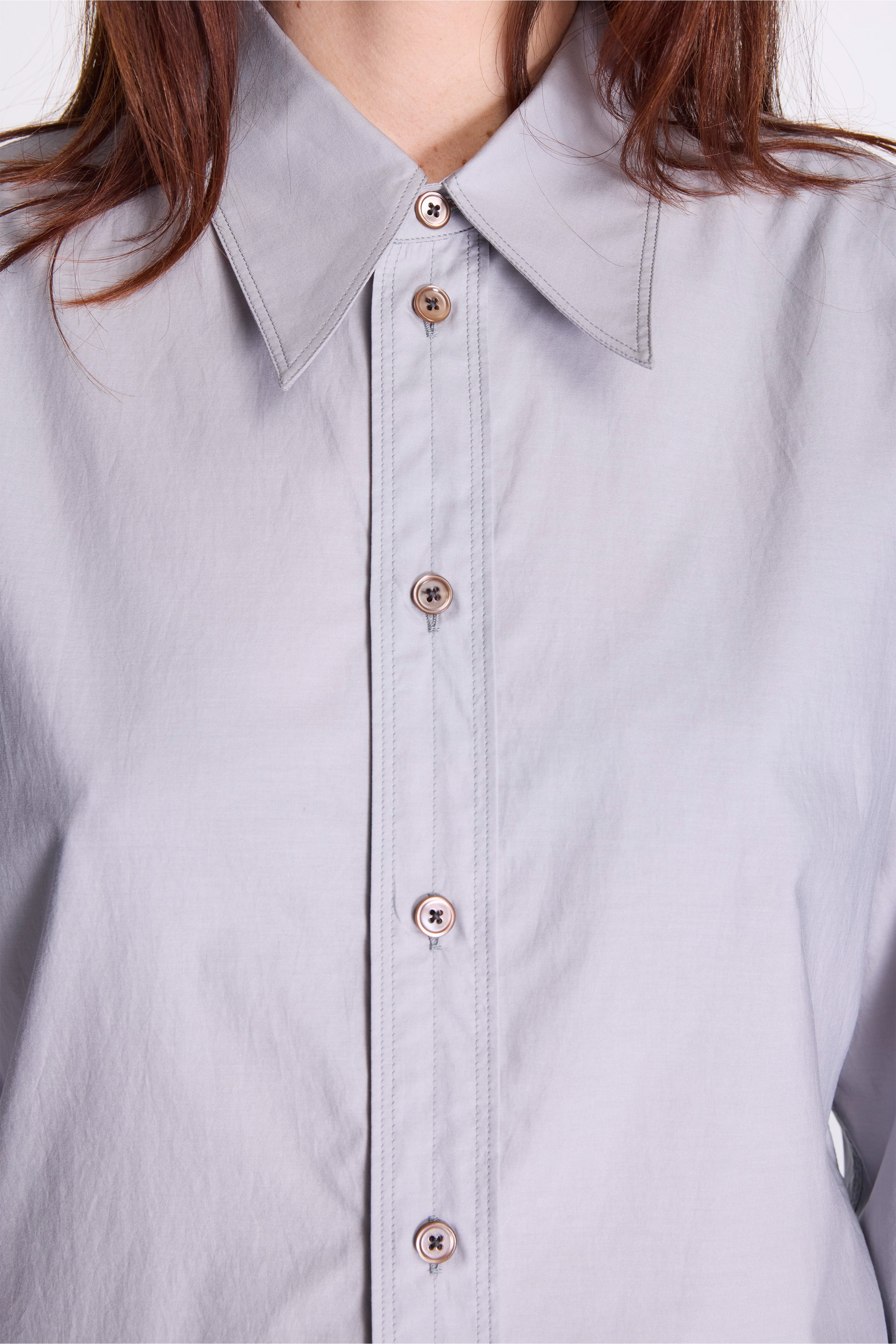 Pointed Collar Shirt Mist
