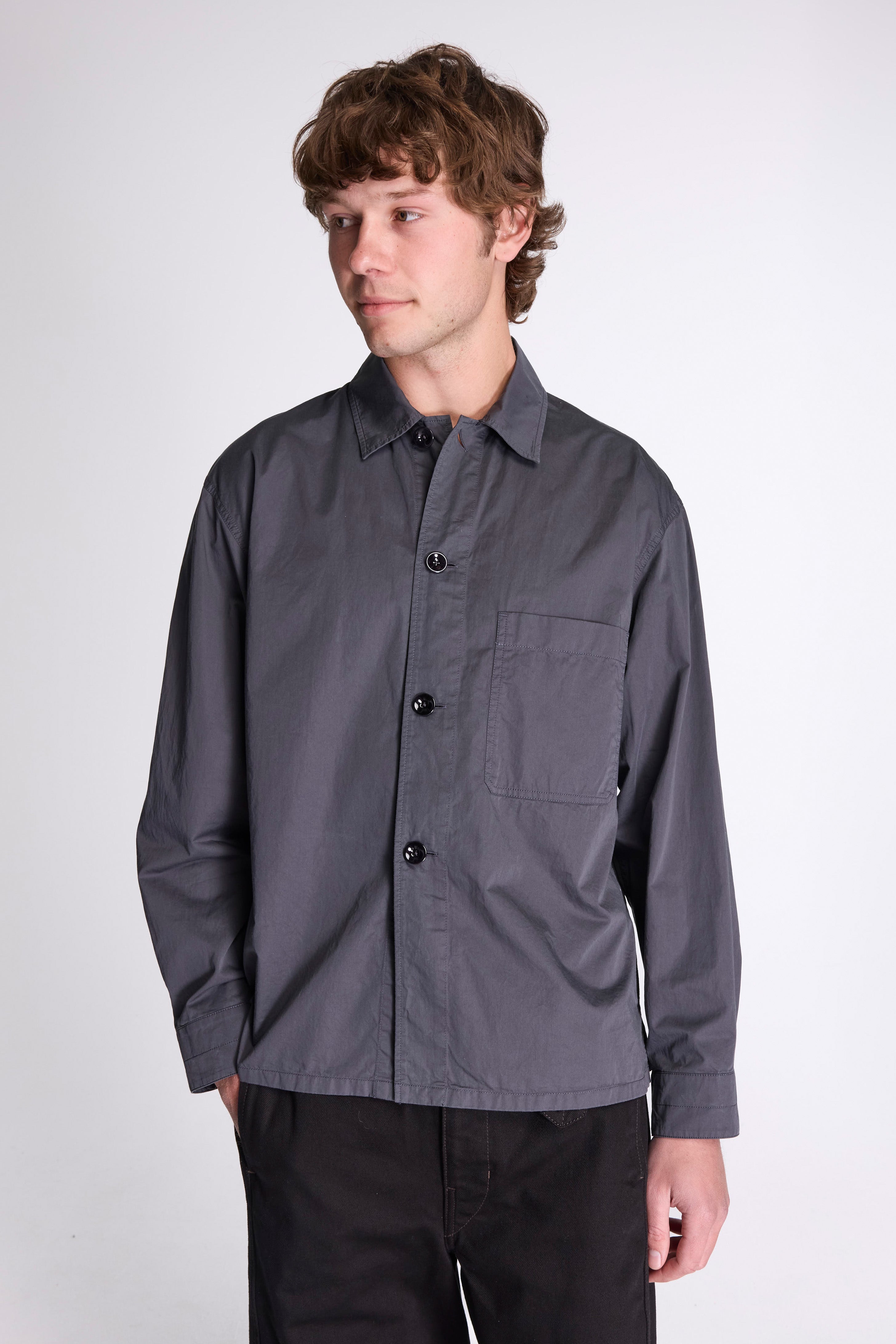 Pyjama Shirt Carbon Grey
