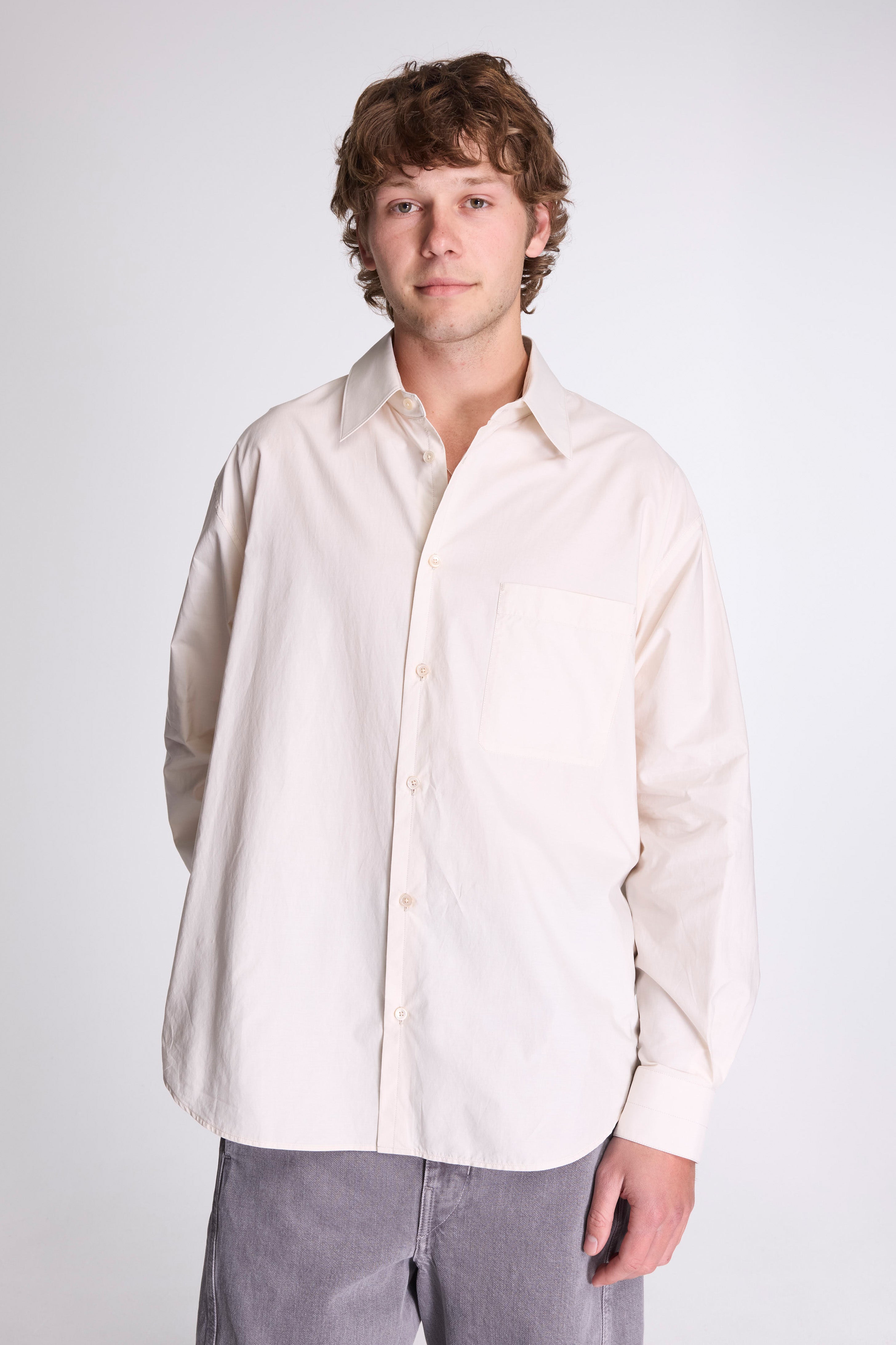 Regular Shirt Light Cream