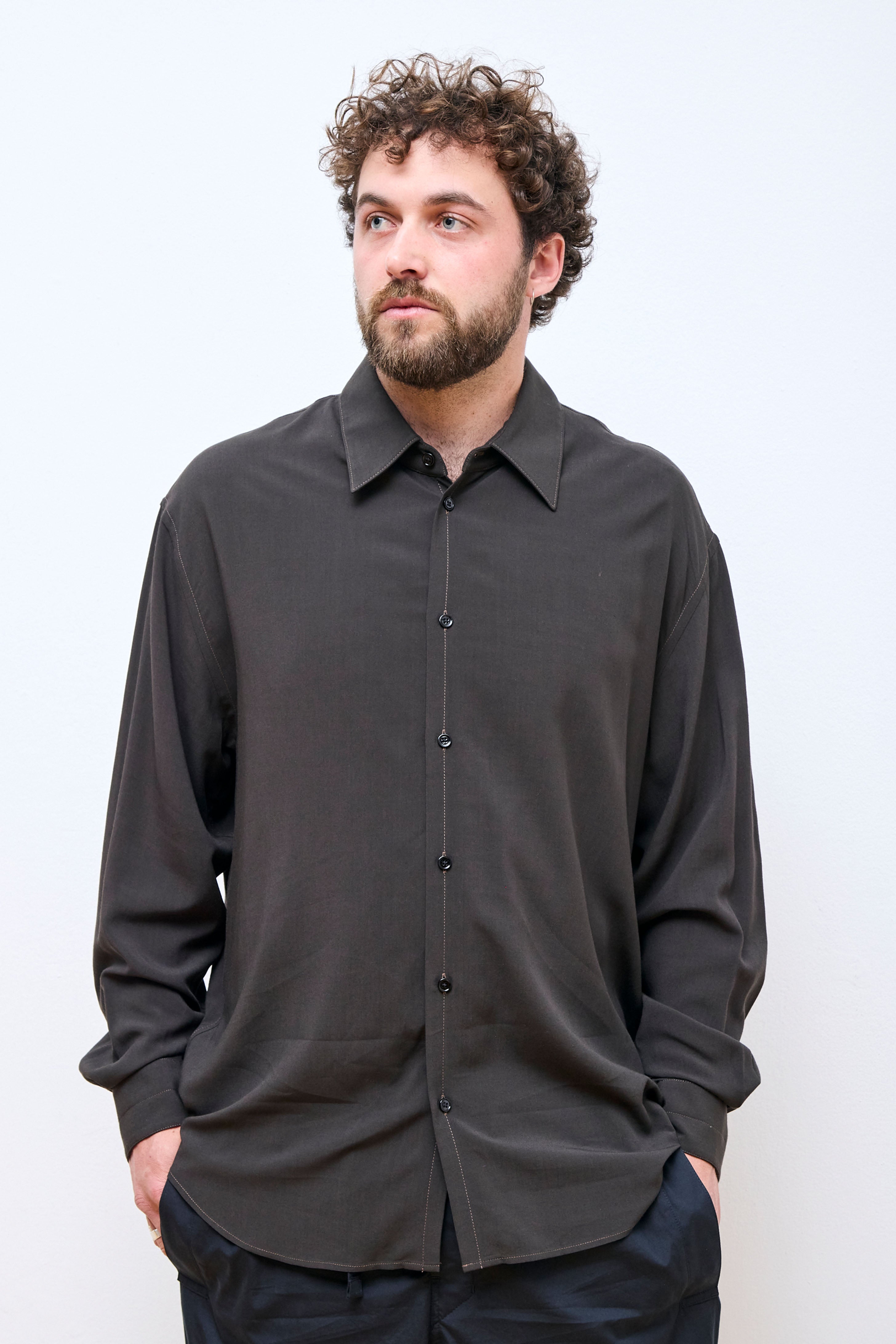 Relaxed Shirt Dark Espresso