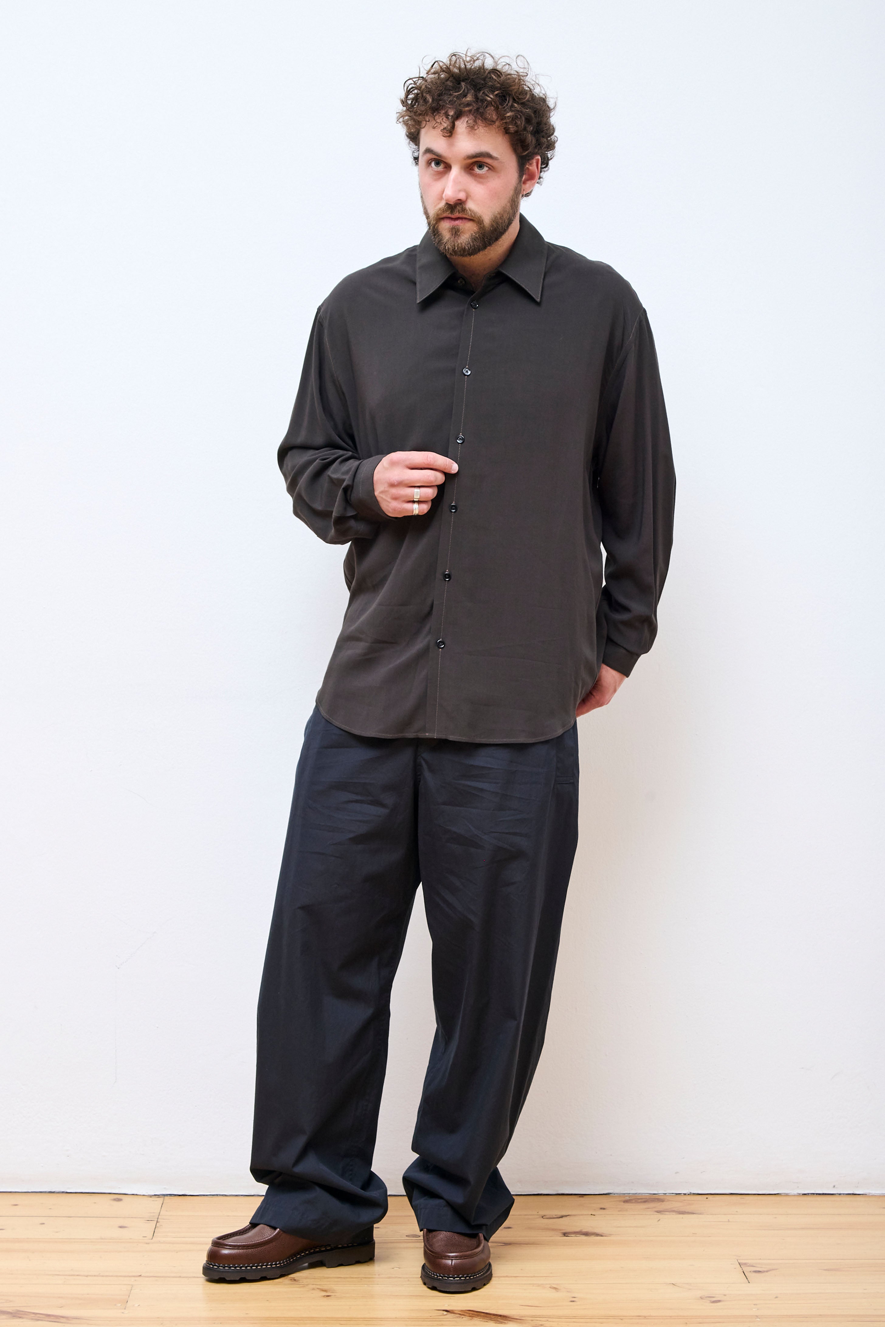 Relaxed Shirt Dark Espresso