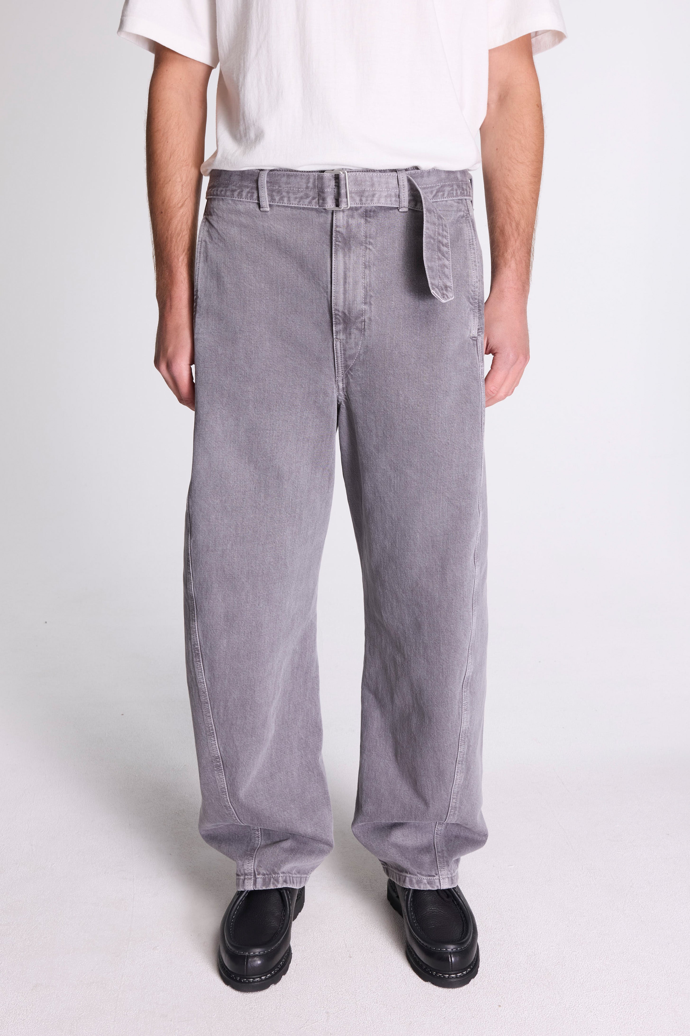Twisted Belted Pants Heather